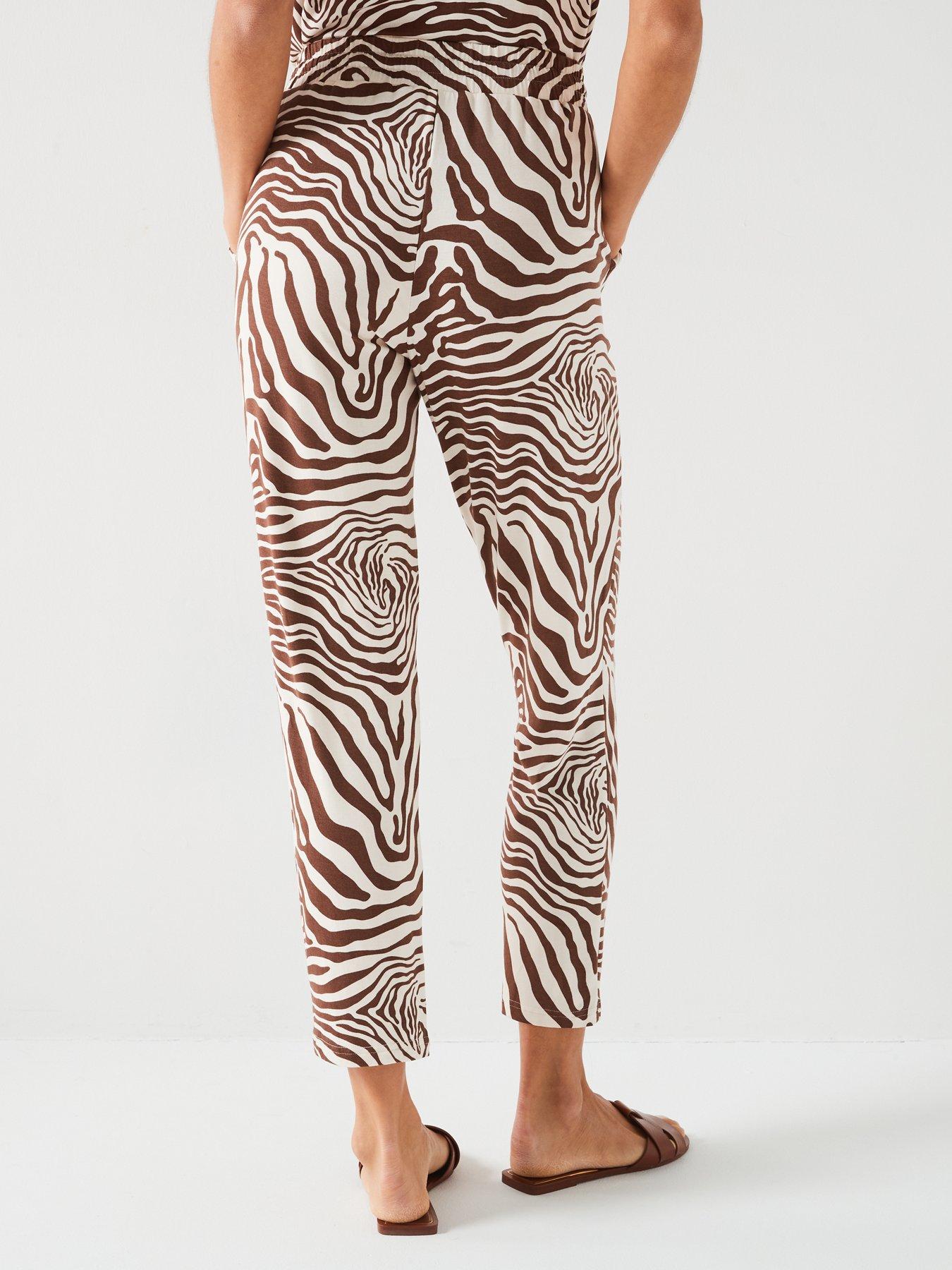 Everyday Tapered Leg Trouser - Print | Very.co.uk