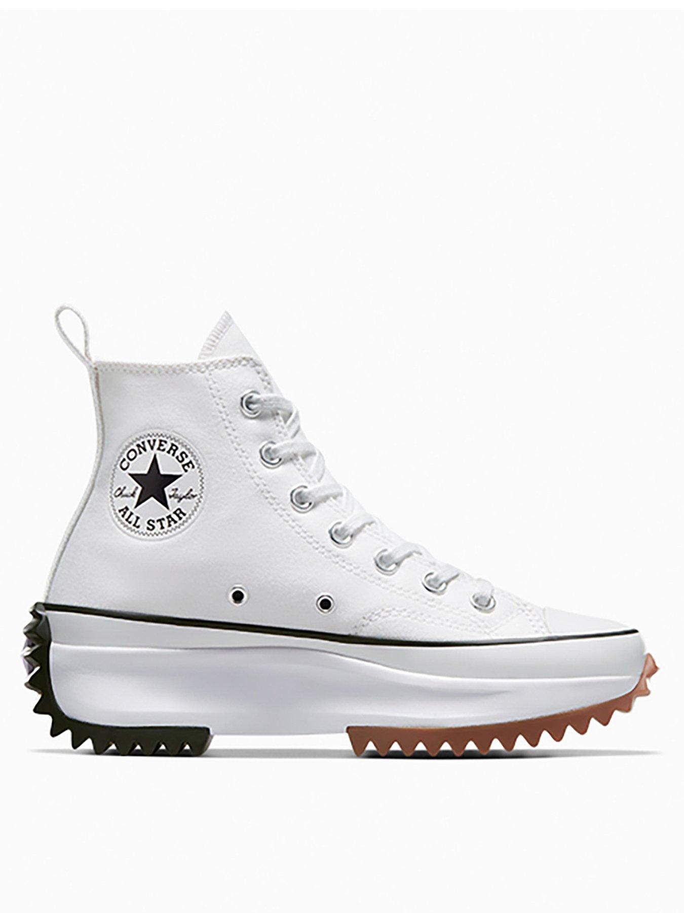 Step up Your Style with White Leather Converse High Top Sneakers for Women