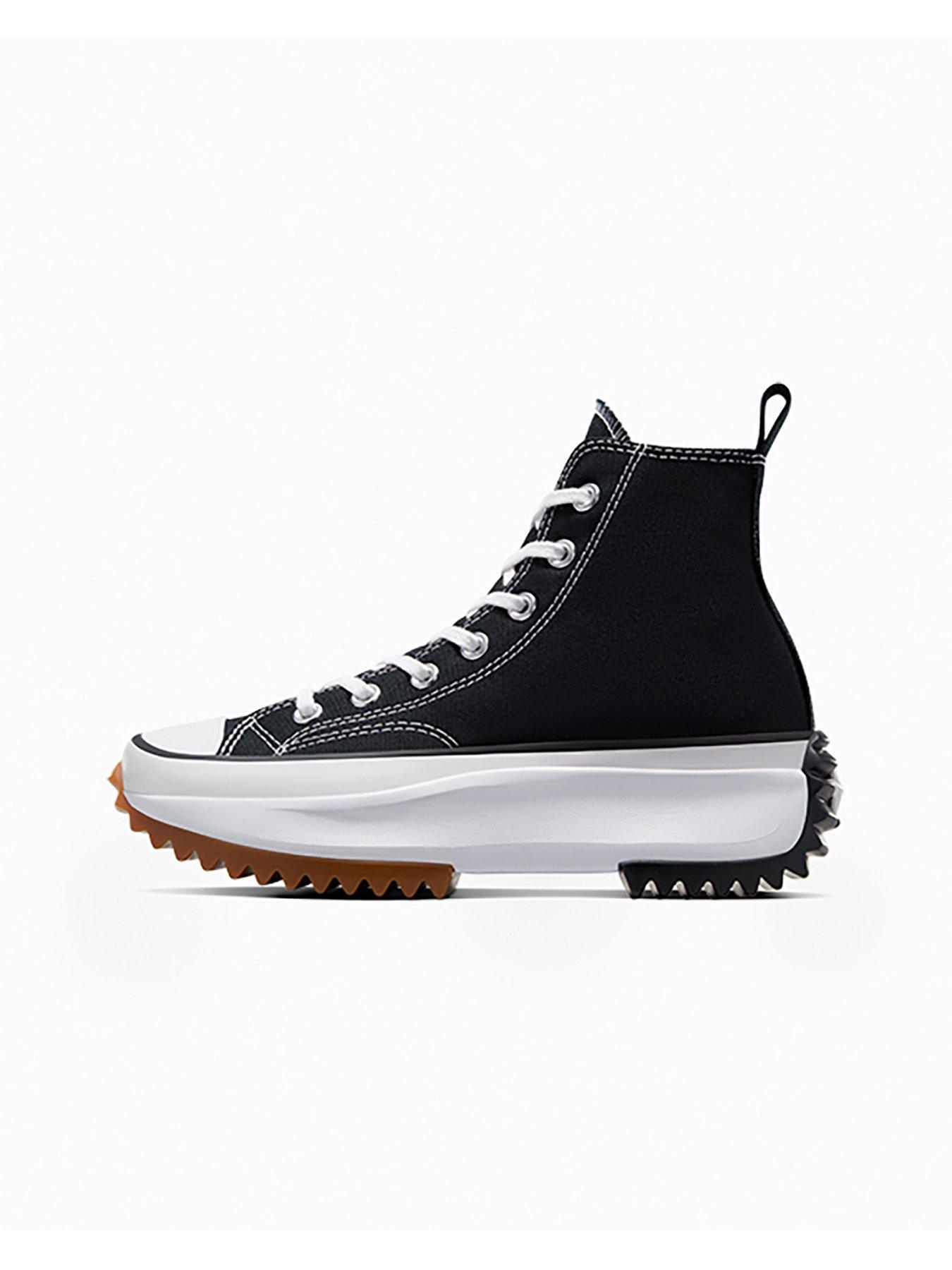 Converse run star hike zwart sale