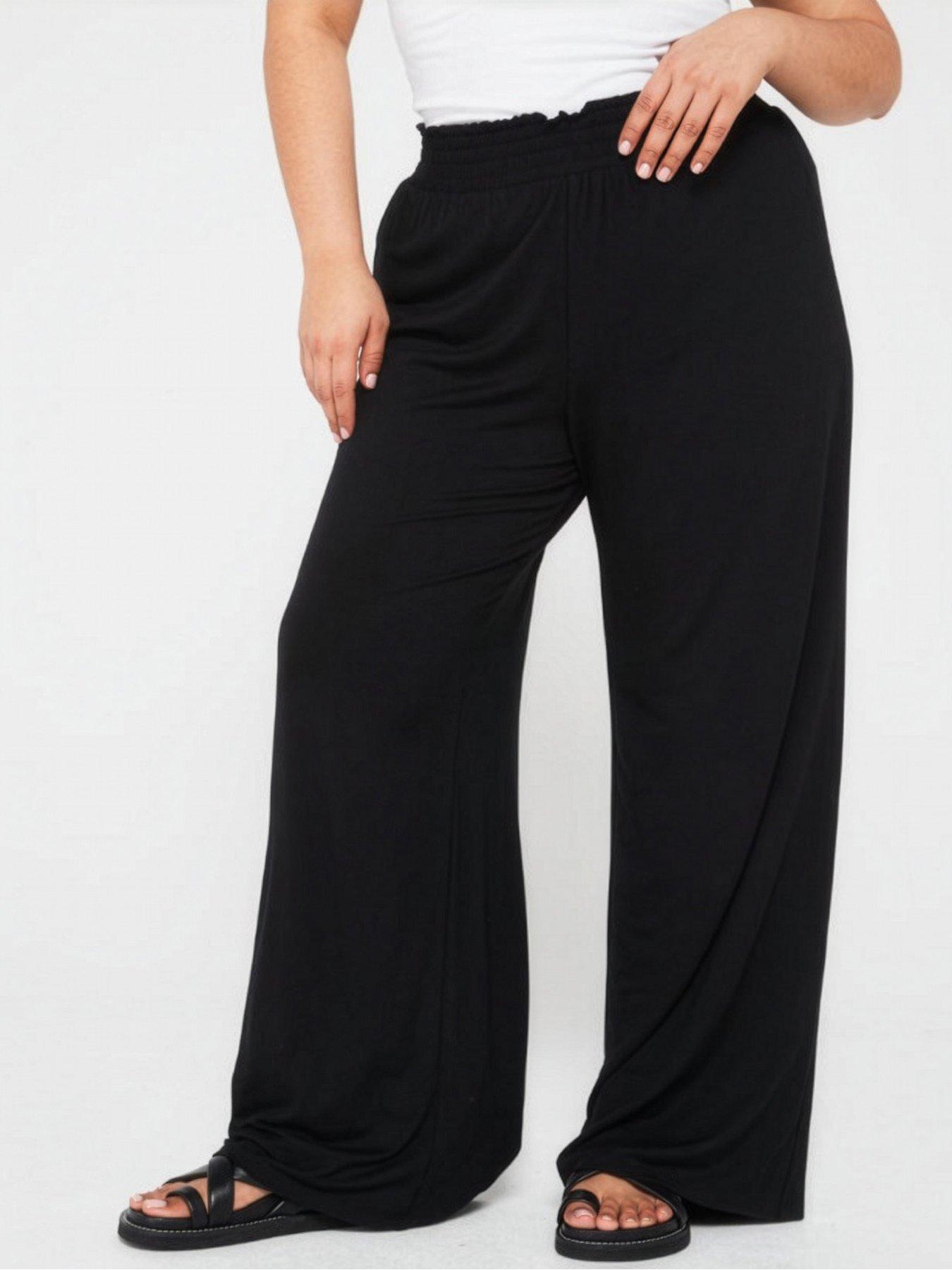 The Very Collection Curve Curve Jersey Wide Leg Trouser