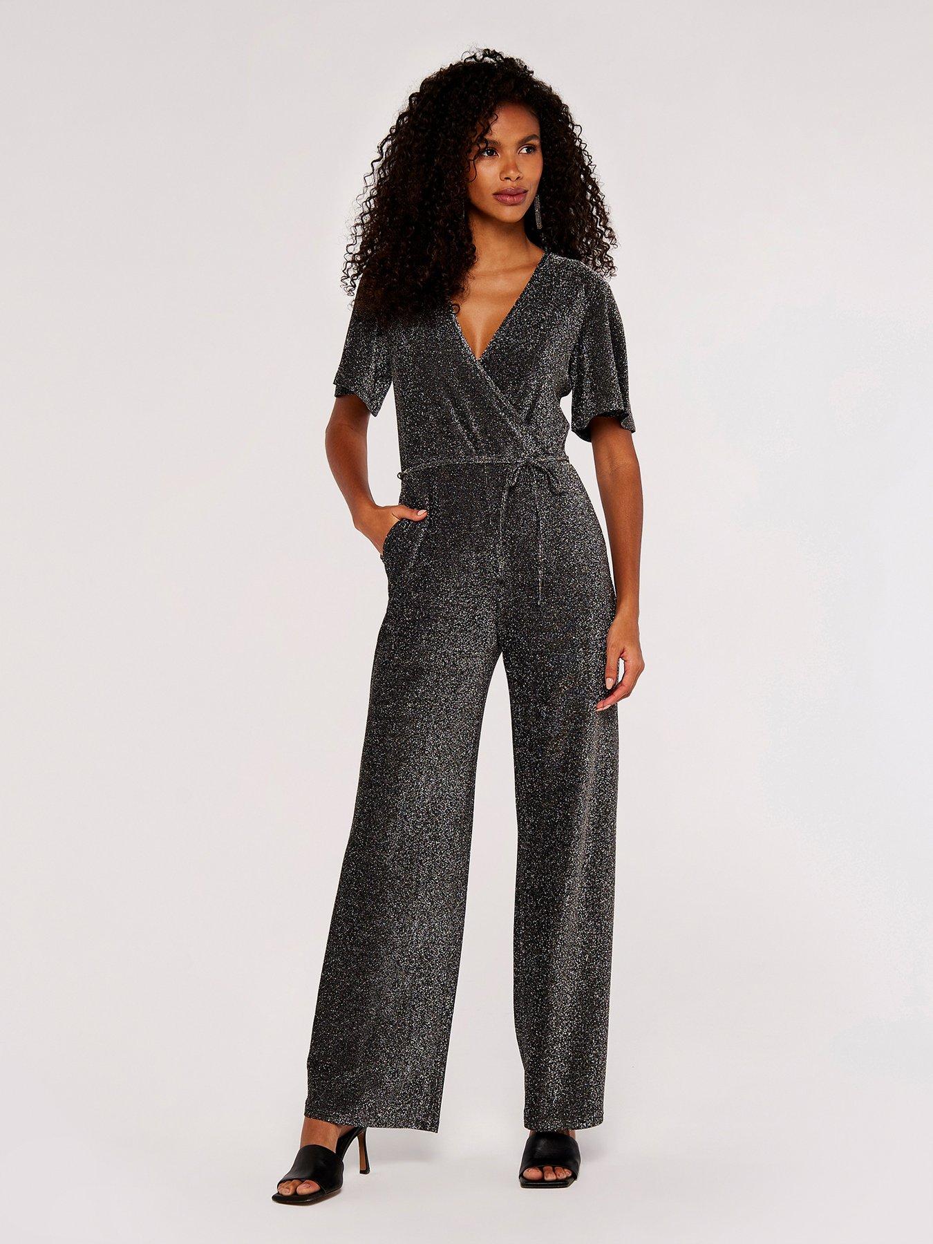 Very sequin jumpsuit sales