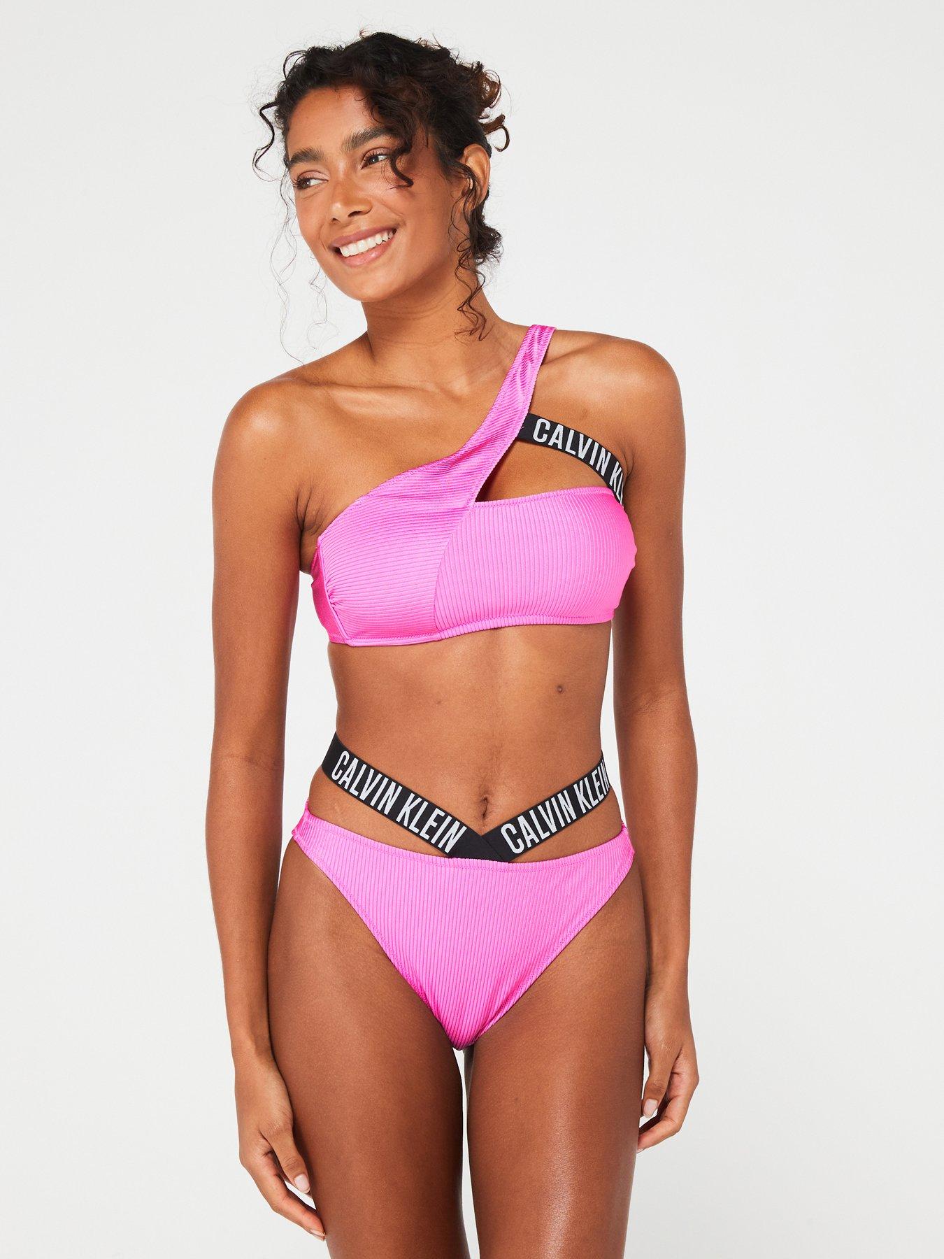 Calvin klein one shoulder swimsuit store