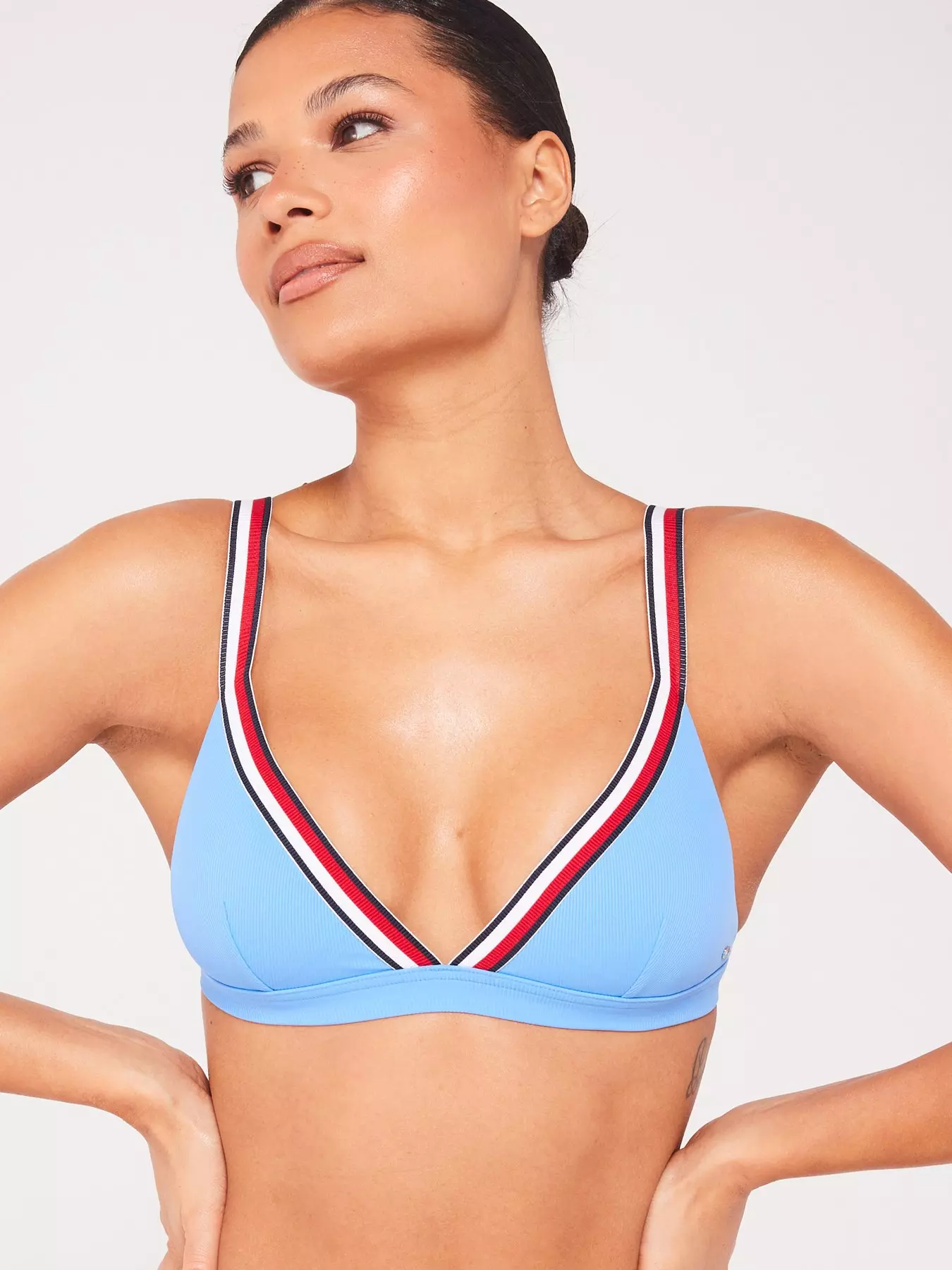 Striped Lycra Spandex Mix Sports Bra For Women at Rs 135/piece in