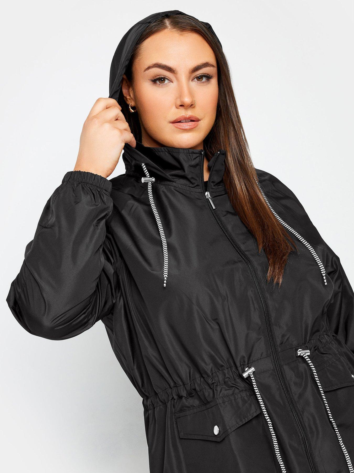 Ladies black lightweight parka clearance