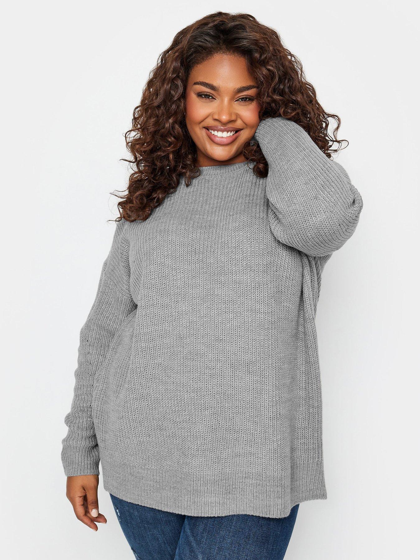 Mint Velvet Grey Diamond Knit Jumper