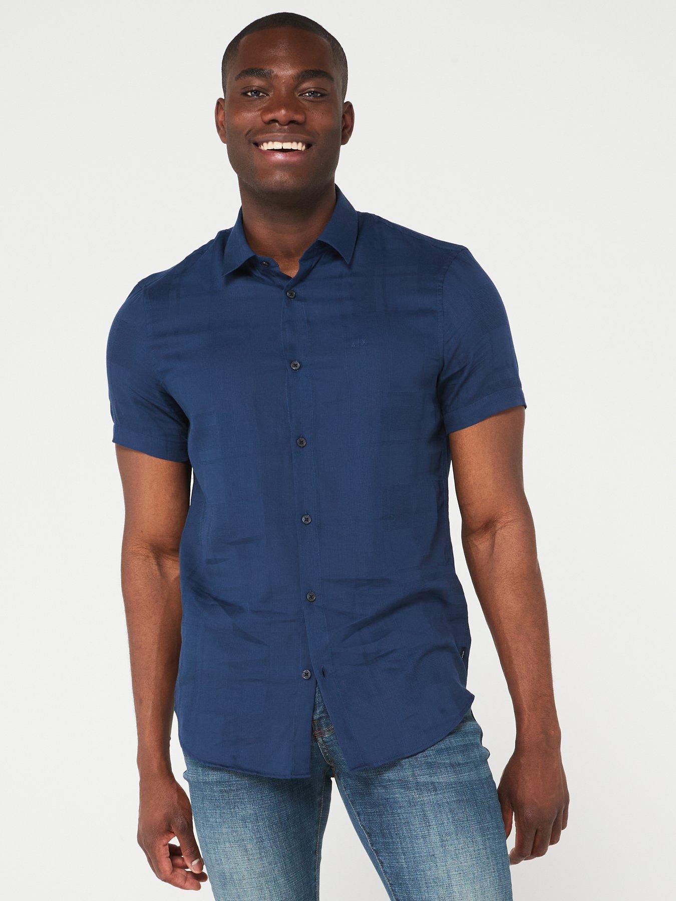 Armani short sleeve shirt hotsell