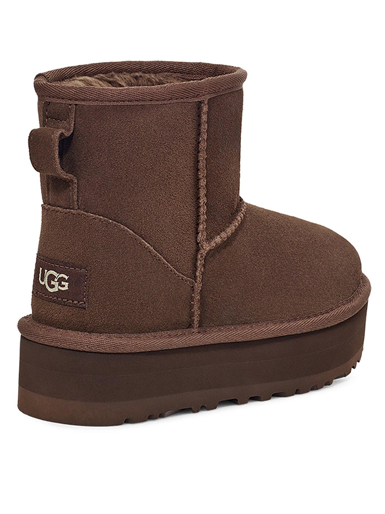 Image 3 of 5 of UGG Kids Classic Mini Platform Classic Boot - Dark Brown