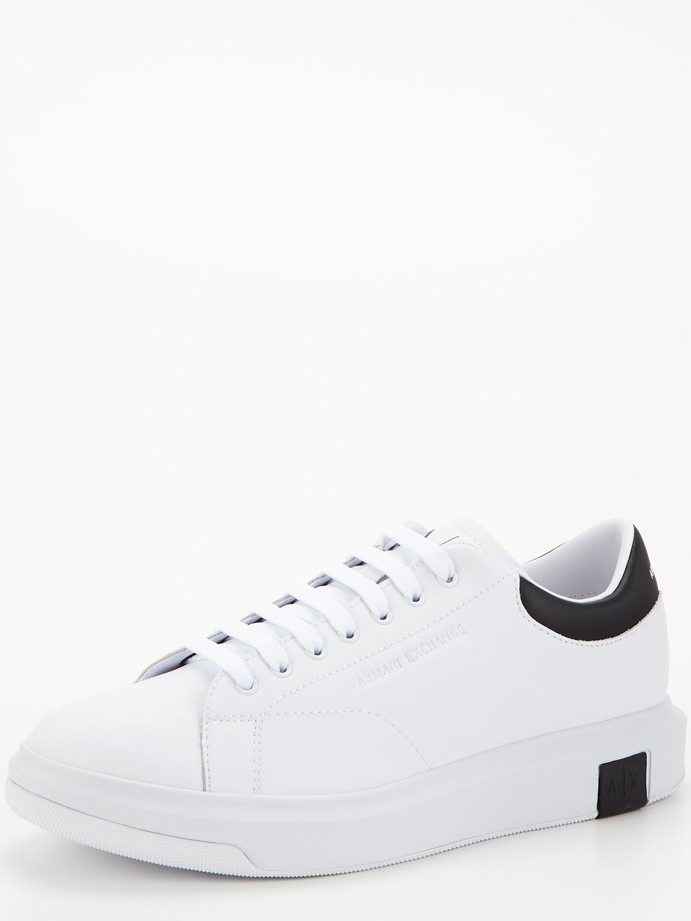 Armani Exchange Chunky Sole Trainer - White/Black | Very.co.uk