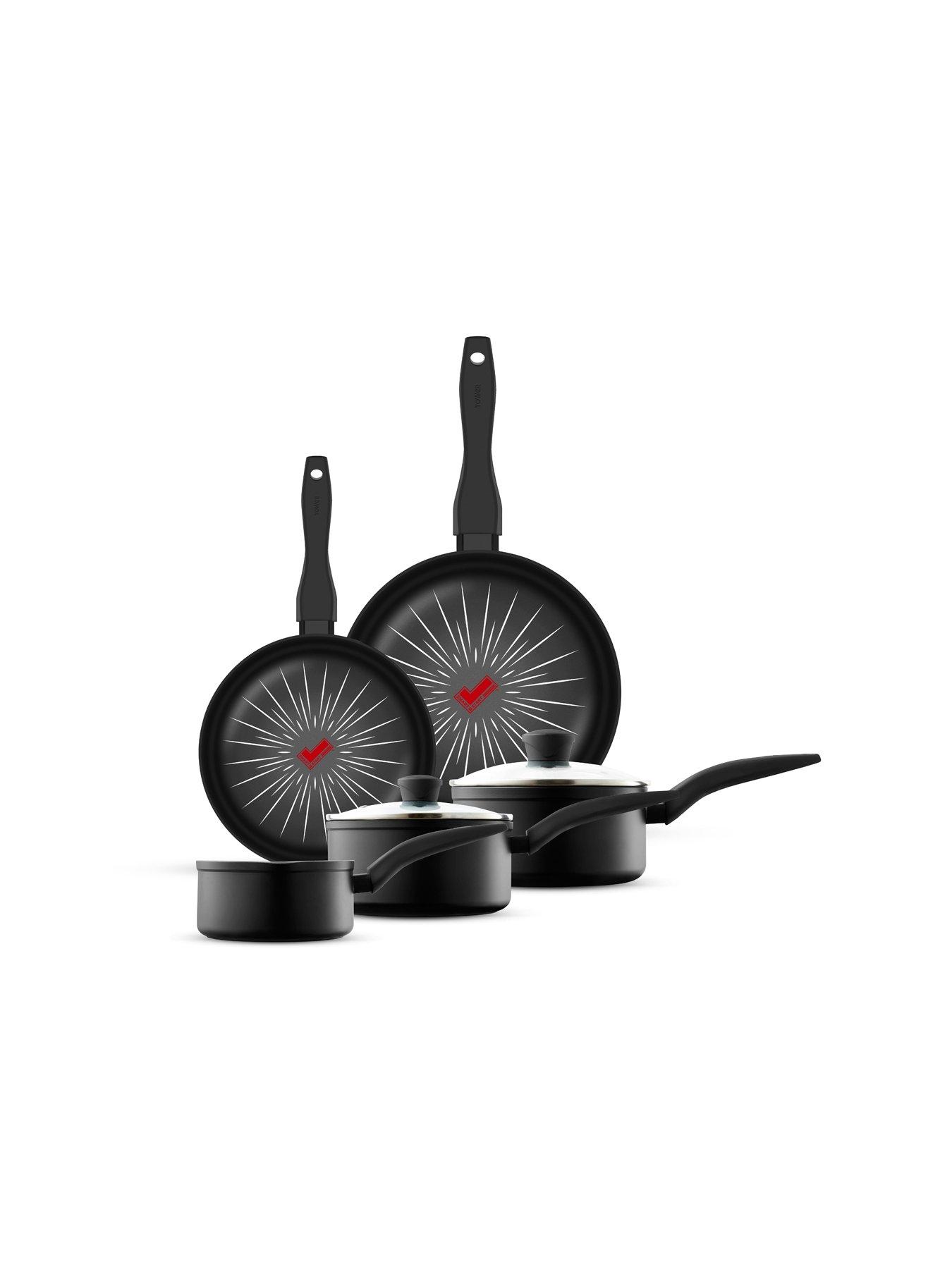 Product photograph of Tower Smartstart Forged 5-piece Pan Set from very.co.uk