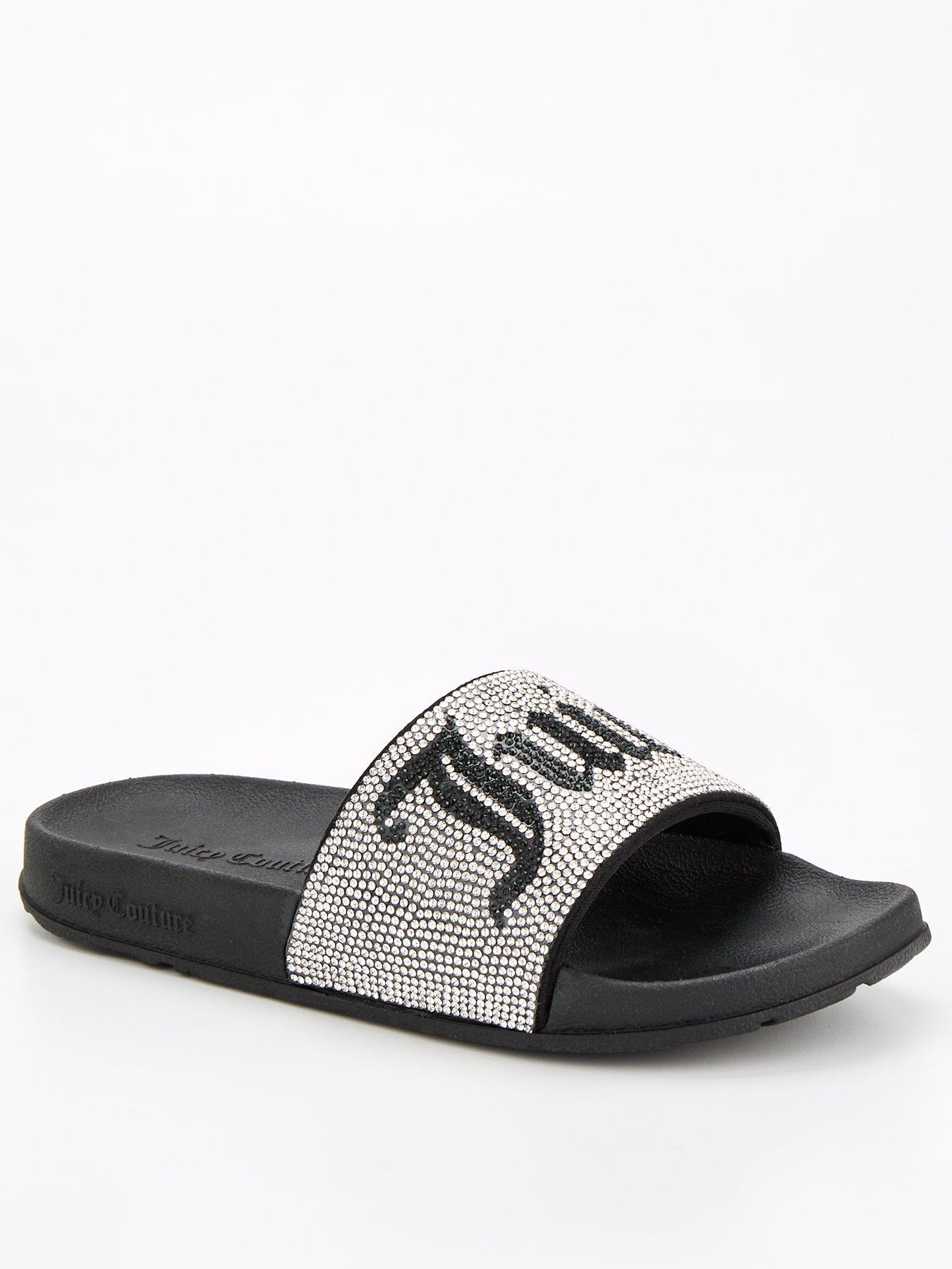 Juicy Couture Donna Diamante Slide - Black