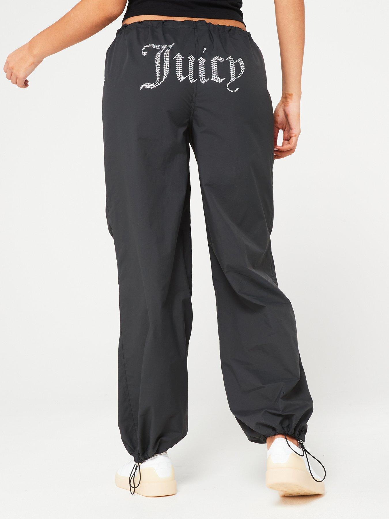 Juicy Couture Women's Logo Pro Legging, Juicy Black, X-Large