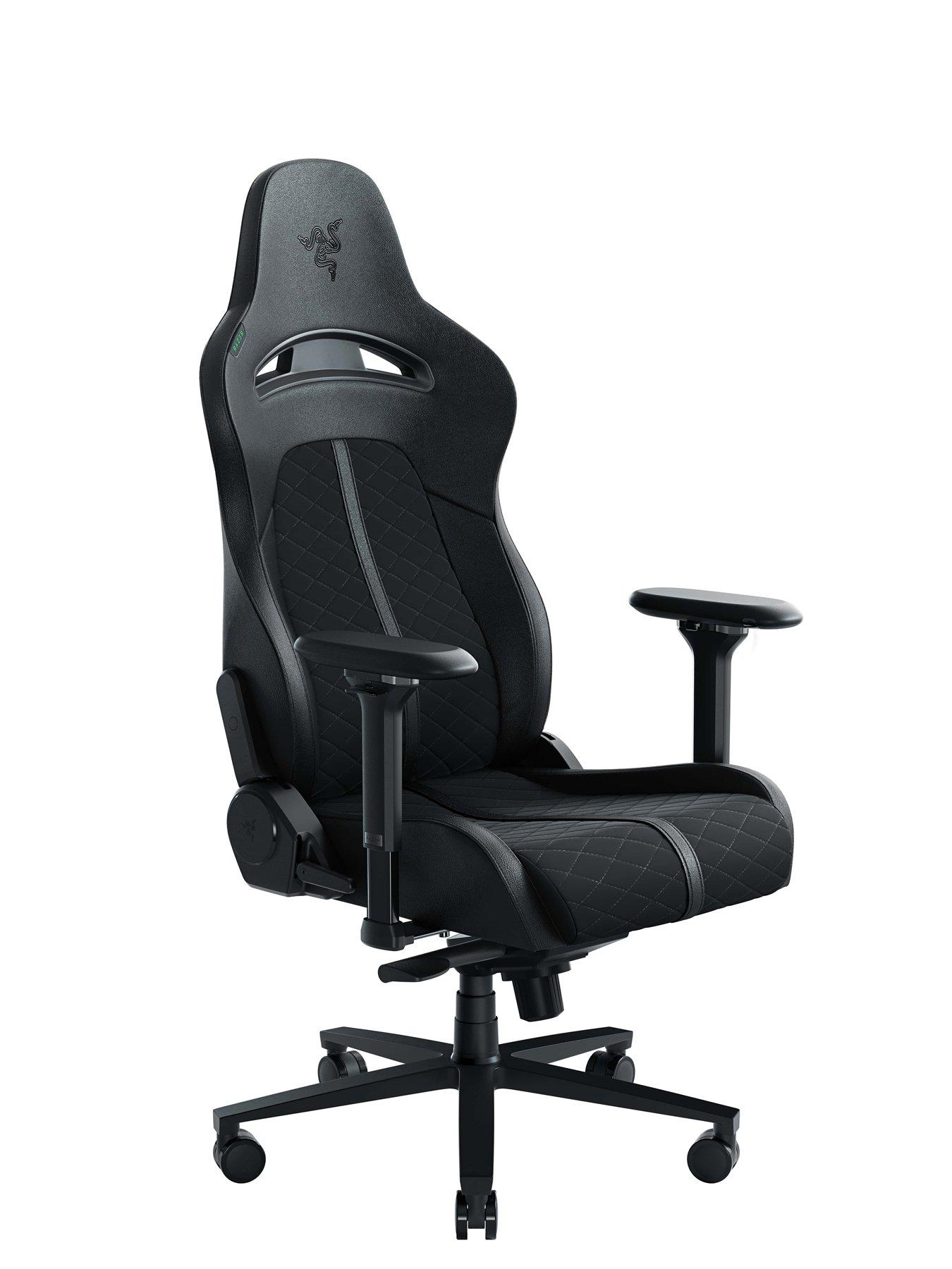 Product photograph of Razer Enki Gaming Chair - Black from very.co.uk