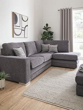 Product photograph of Very Home Minc Fabric Right Hand Corner Chaise Sofa from very.co.uk