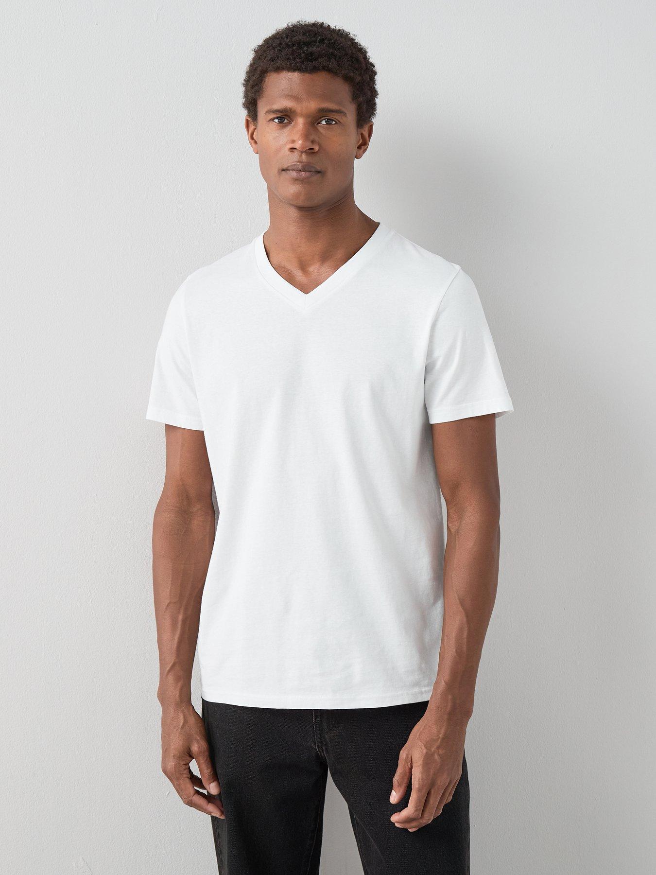 The Very Collection Pure Cotton Essentials V-neck T-shirt - White