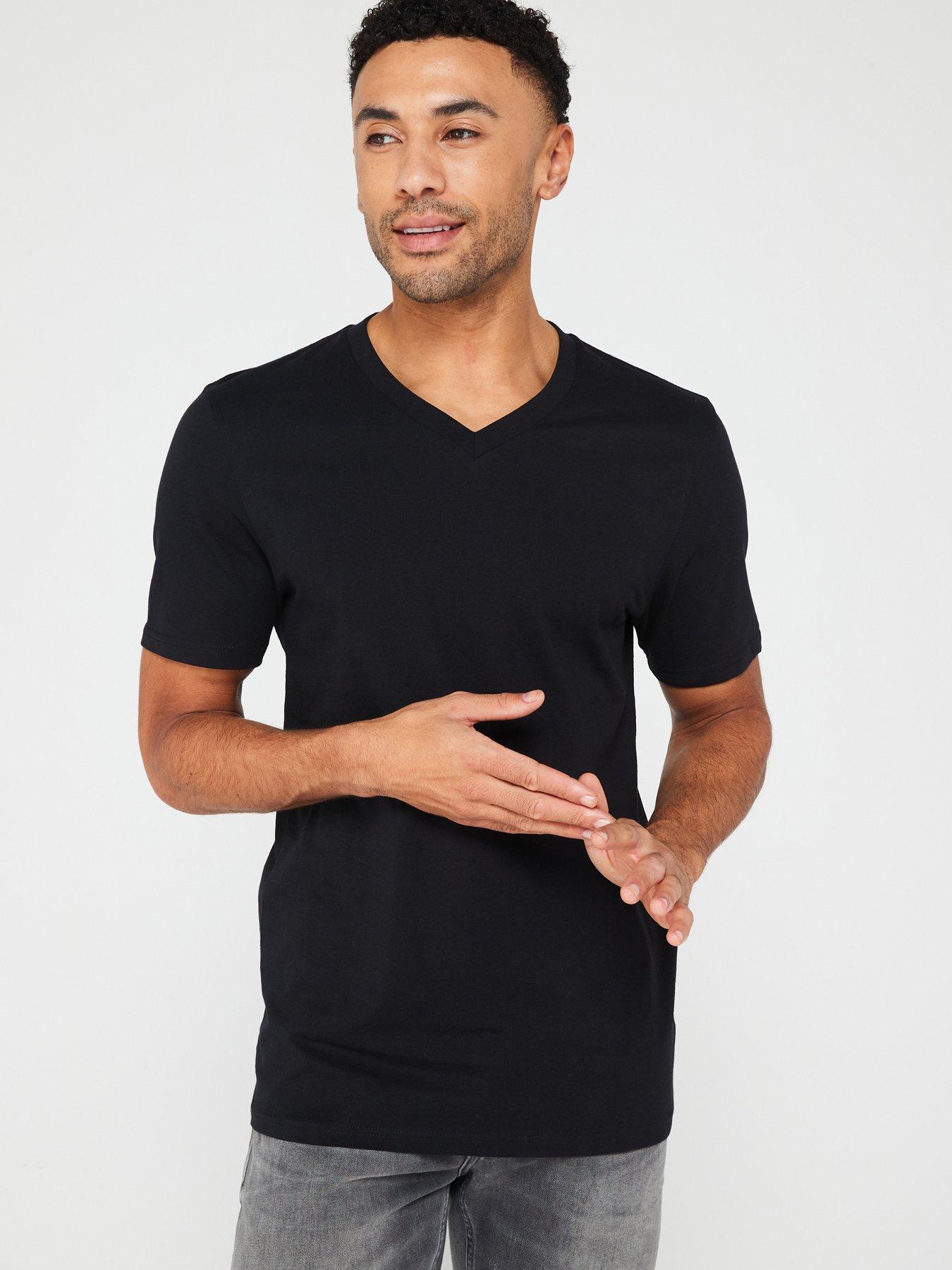 undefined Men's Essential V-Neck T-Shirt - Black