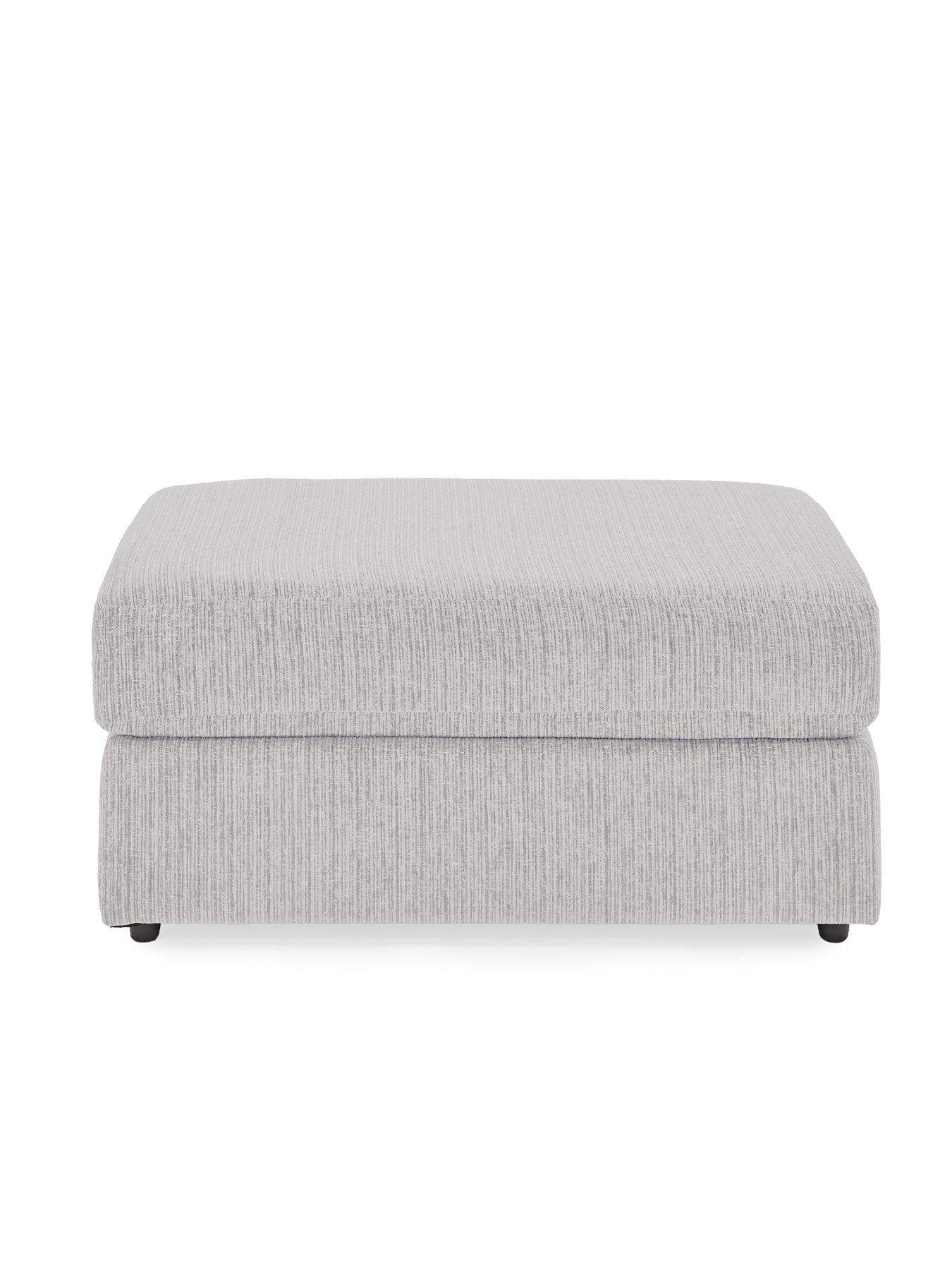 Very Home Minc Fabric Footstool - Made in the UK