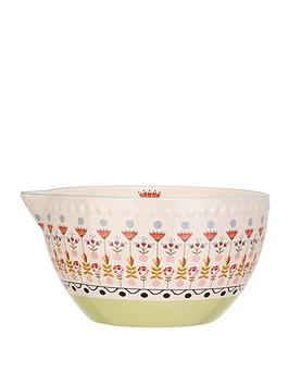 Product photograph of Cath Kidston Painted Table Ceramic Mixing Bowl from very.co.uk