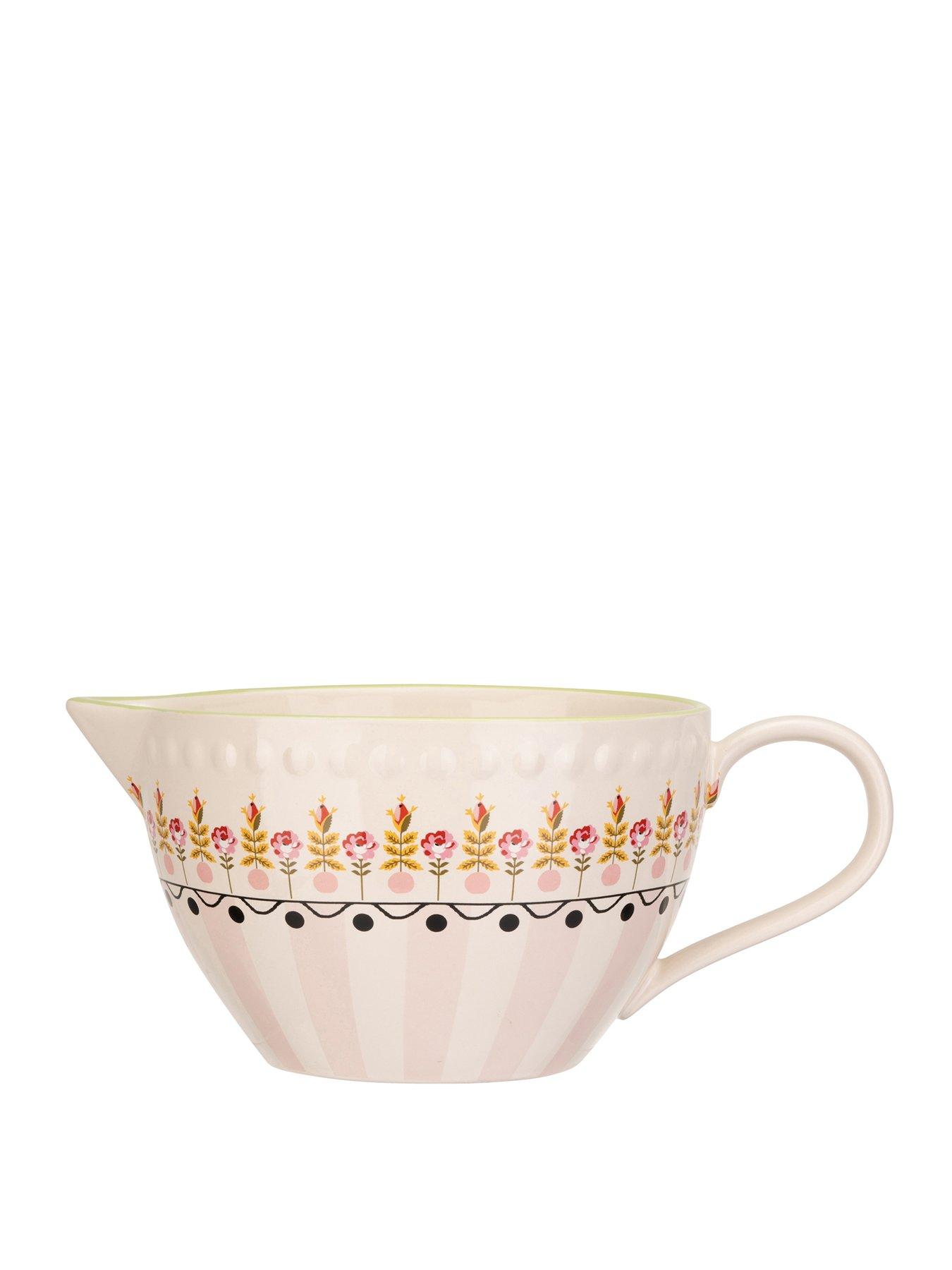 Product photograph of Cath Kidston Painted Table Ceramic Batter Jug from very.co.uk