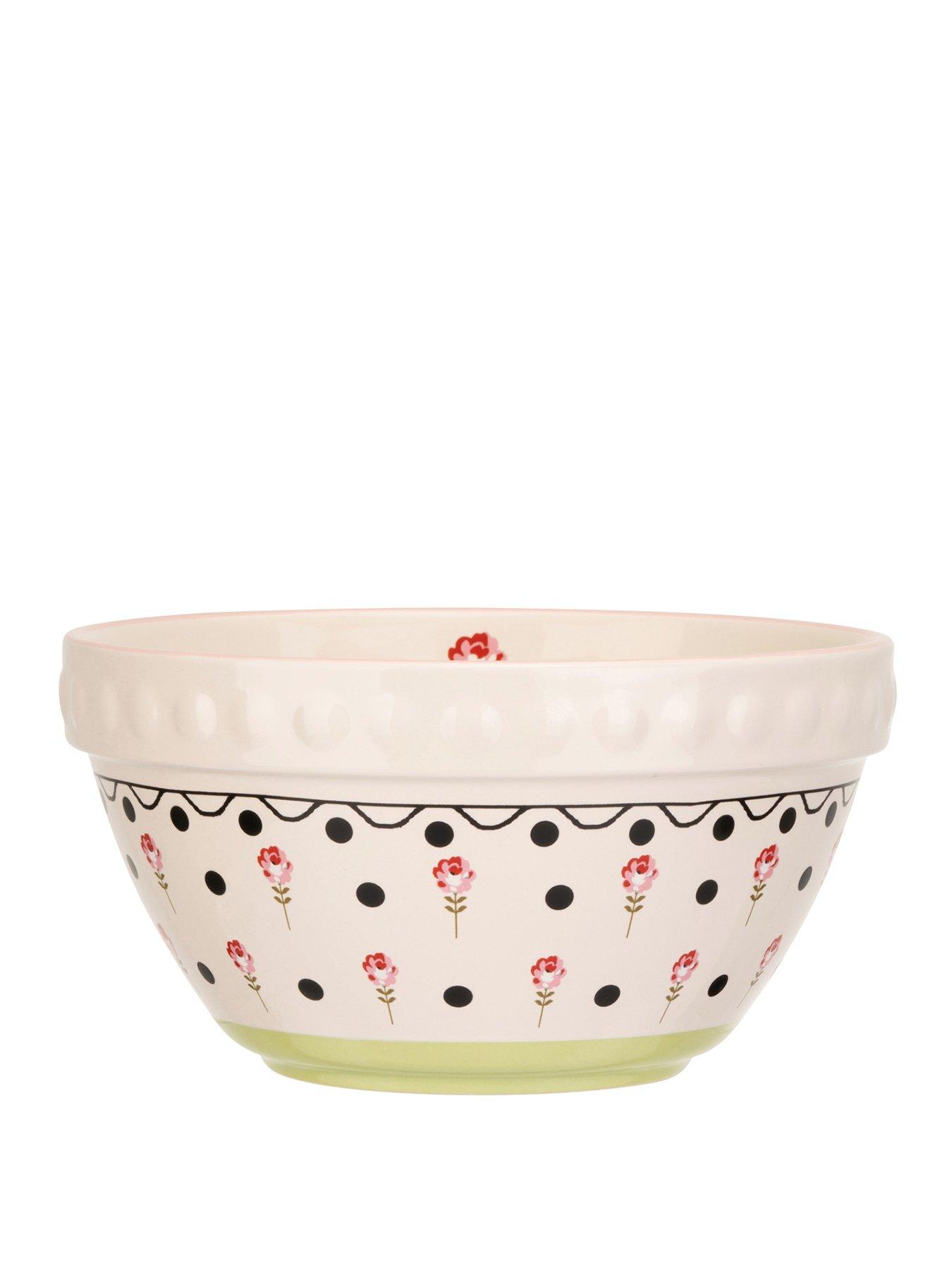 Product photograph of Cath Kidston Painted Table Ceramic Prep Bowl from very.co.uk