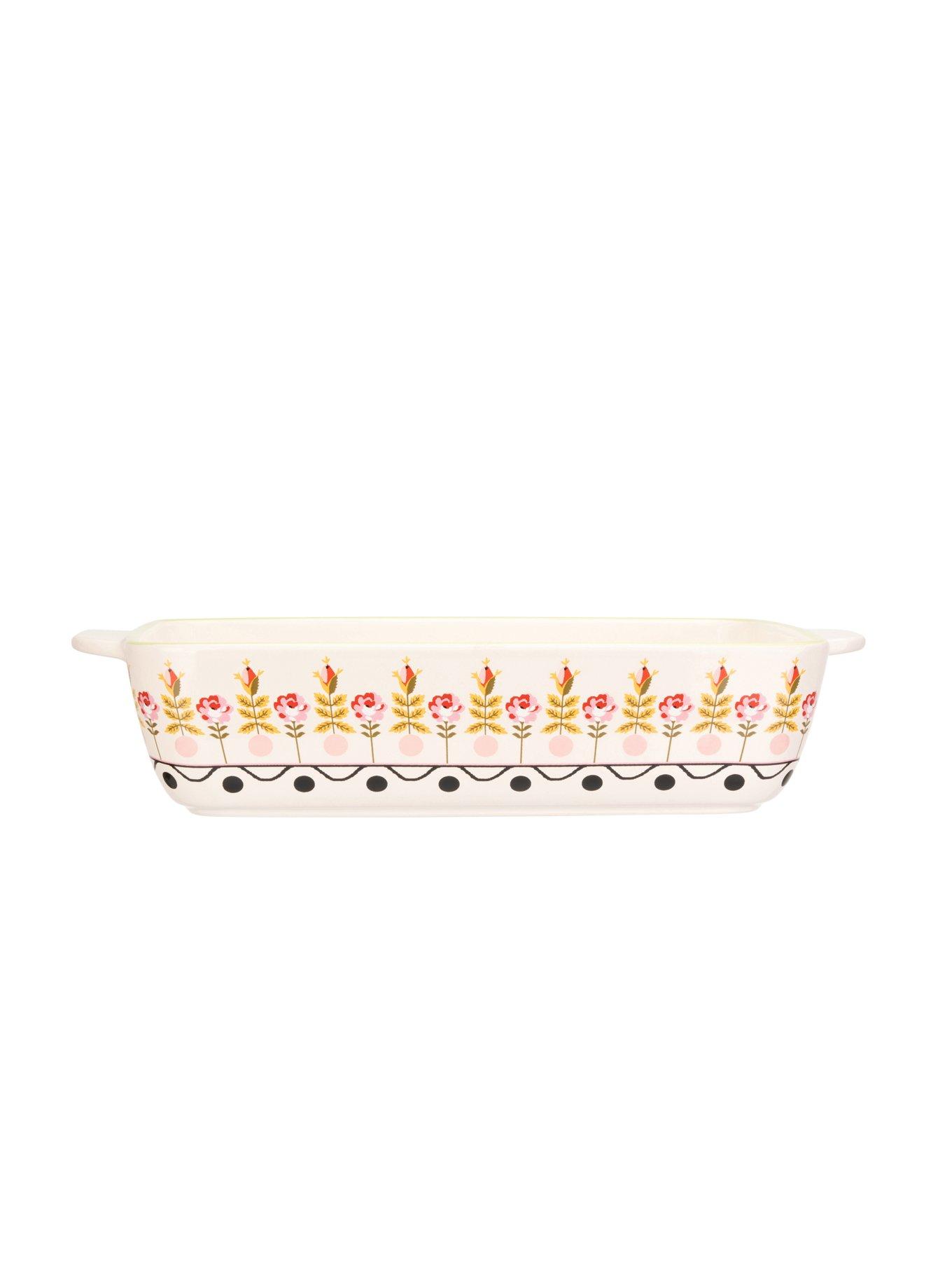 Image 3 of 4 of Cath Kidston Painted Table Ceramic Roasting Dish &ndash; 33 cm