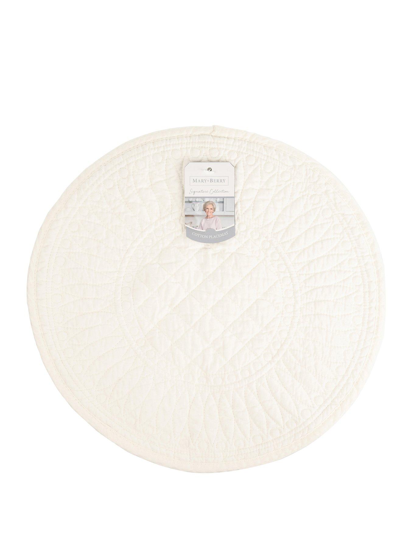 Product photograph of Mary Berry Signature Cotton Placemat In Ivory from very.co.uk