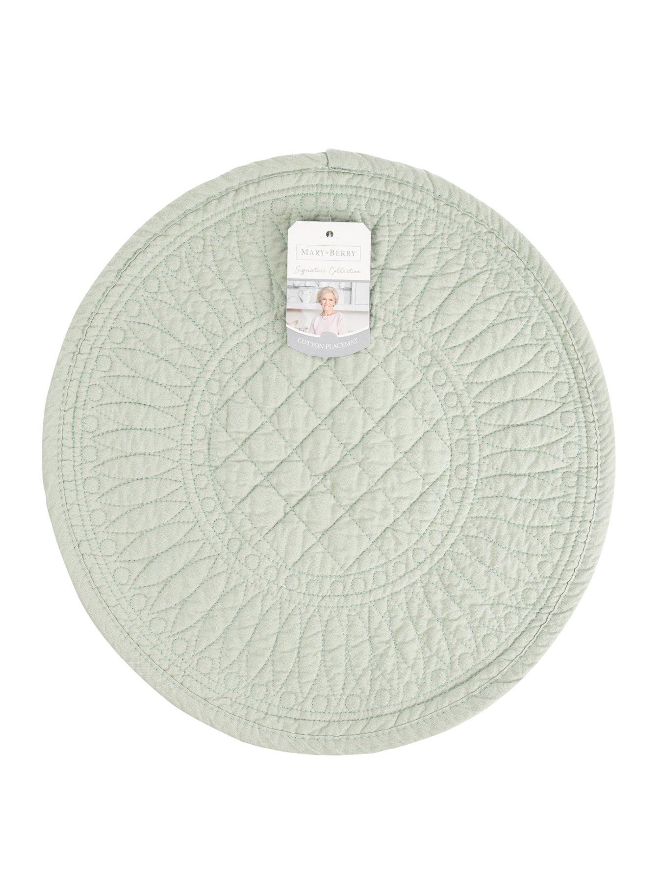 Product photograph of Mary Berry Signature Cotton Placemat In Pistachio from very.co.uk