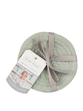 Product photograph of Mary Berry Signature Cotton Coasters In Pistachio - Pack Of 4 from very.co.uk