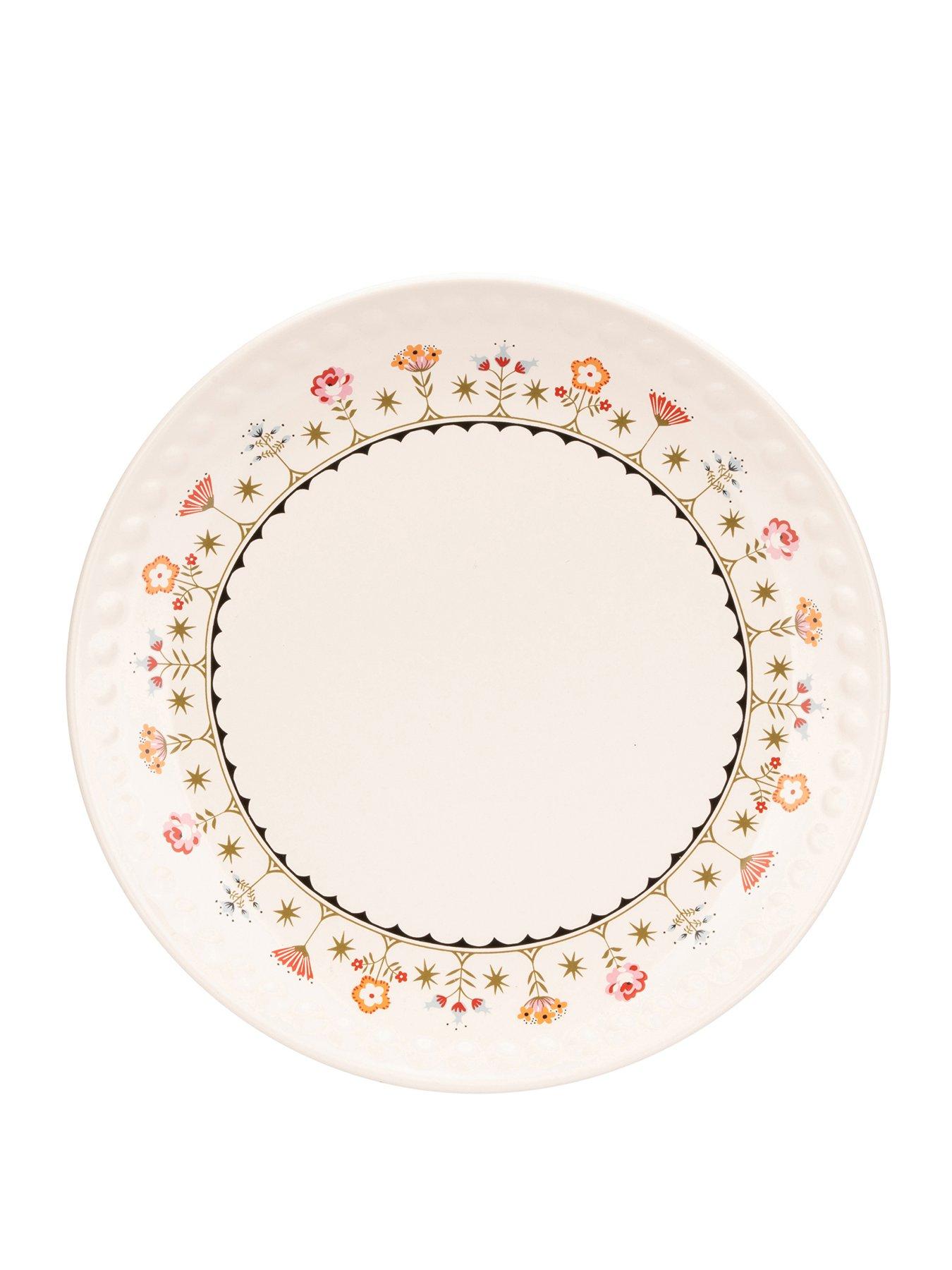 Product photograph of Cath Kidston Painted Table Dinner Plate from very.co.uk