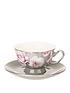  image of catherine-lansfield-dramatic-floral-teacup-amp-saucer-set