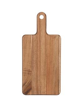 Product photograph of Mary Berry Signature Acacia Wood 38 Cm Paddle Serving Board from very.co.uk