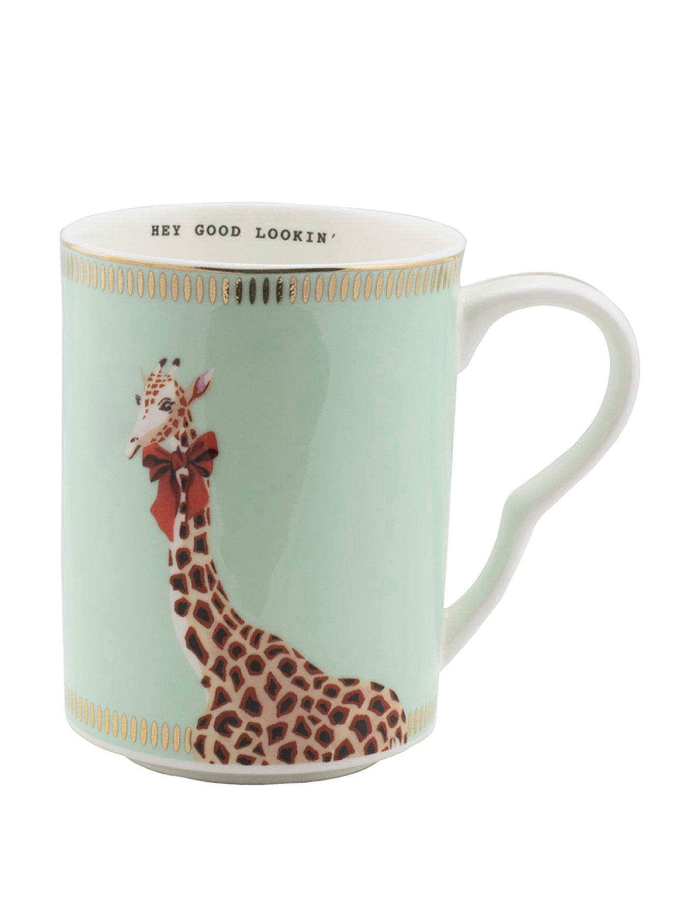 Product photograph of Yvonne Ellen Giraffe Mug from very.co.uk