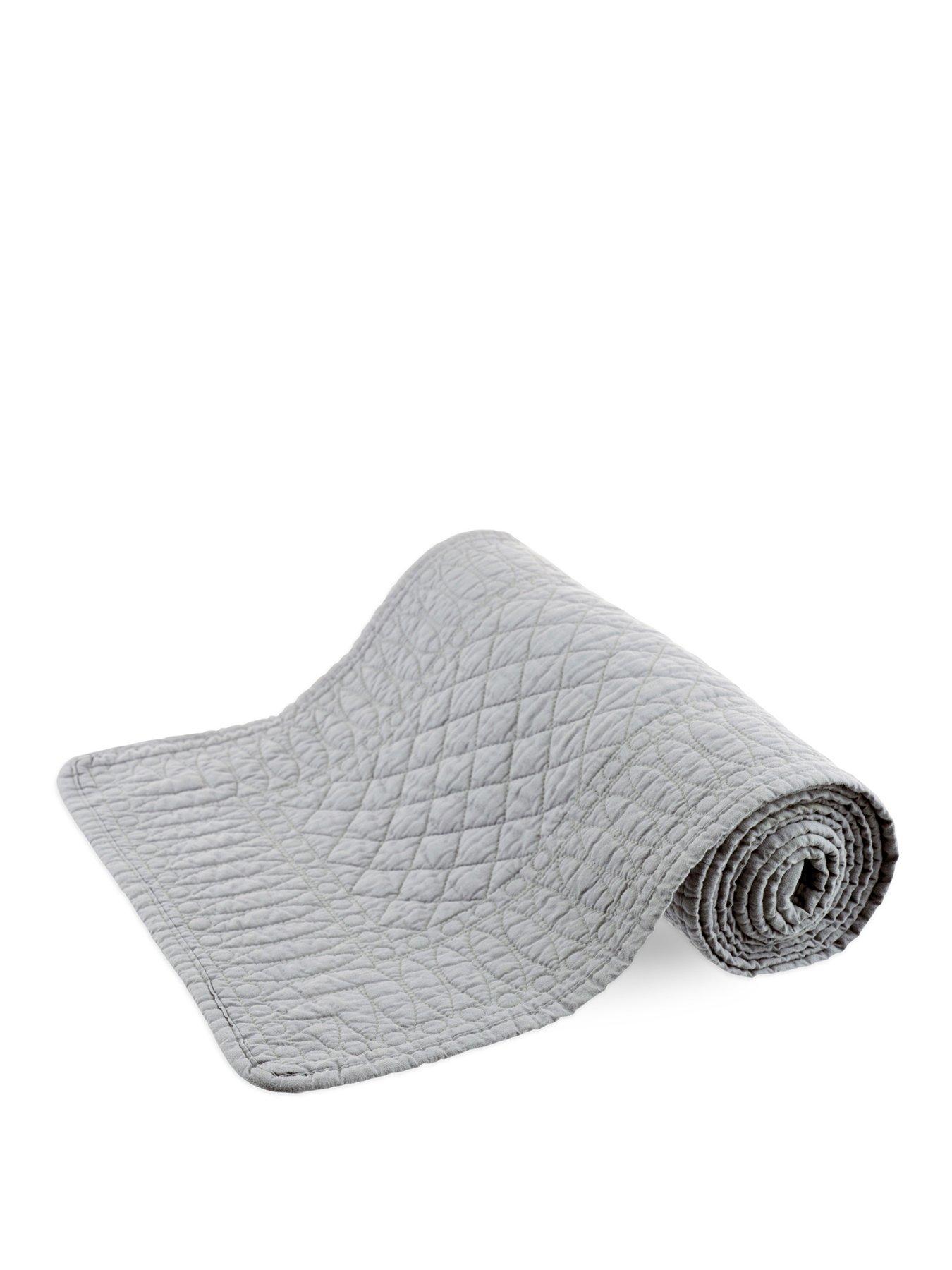 undefined Signature Cotton Table Runner in Grey