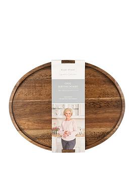 Product photograph of Mary Berry Signature Oval Acacia Wood Serving Board from very.co.uk