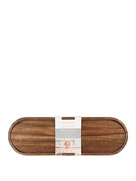 Product photograph of Mary Berry Signature Long Acacia Wood Serving Board from very.co.uk