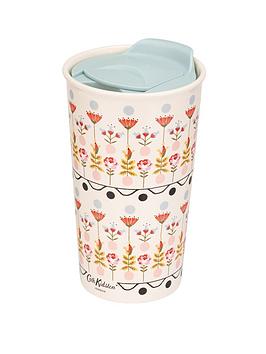 Product photograph of Cath Kidston Painted Table Ceramic Travel Mug 300ml from very.co.uk