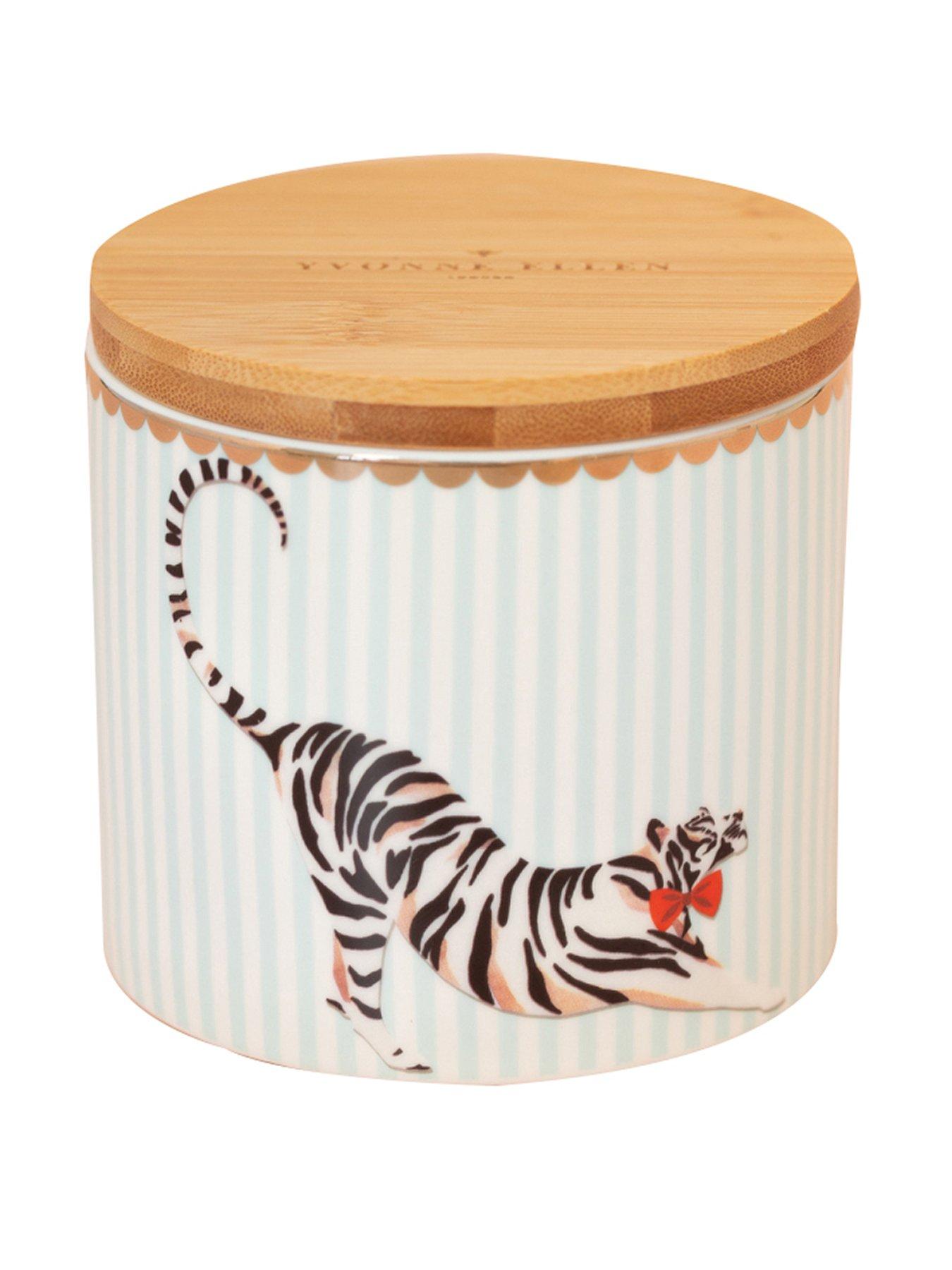 Product photograph of Yvonne Ellen Tiger Small Storage Jar from very.co.uk