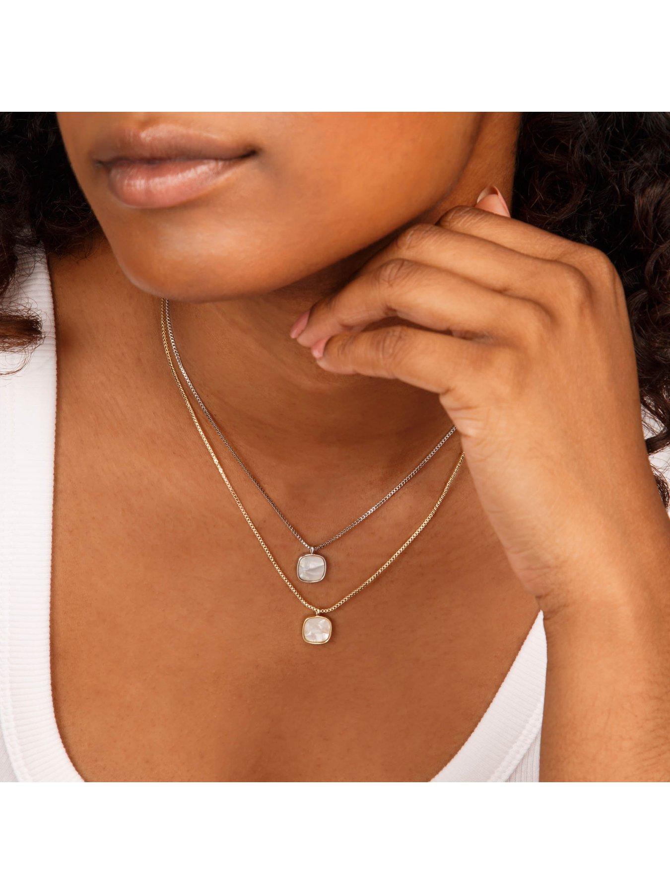 Square deals crystal necklace