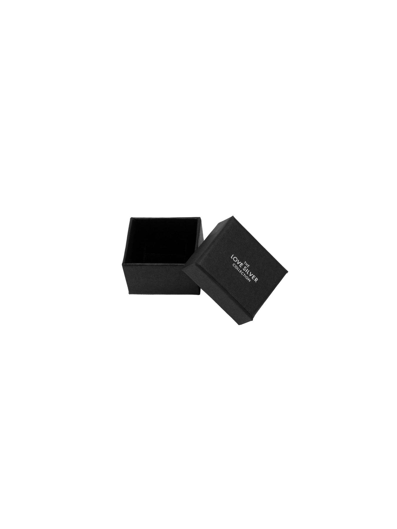 Image 4 of 4 of The Love Collection Sterling Silver Rounded Rectangle Signet Ring