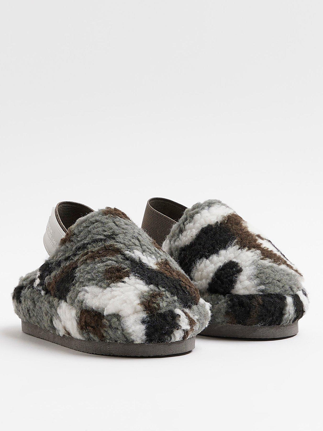 River island grey discount slippers