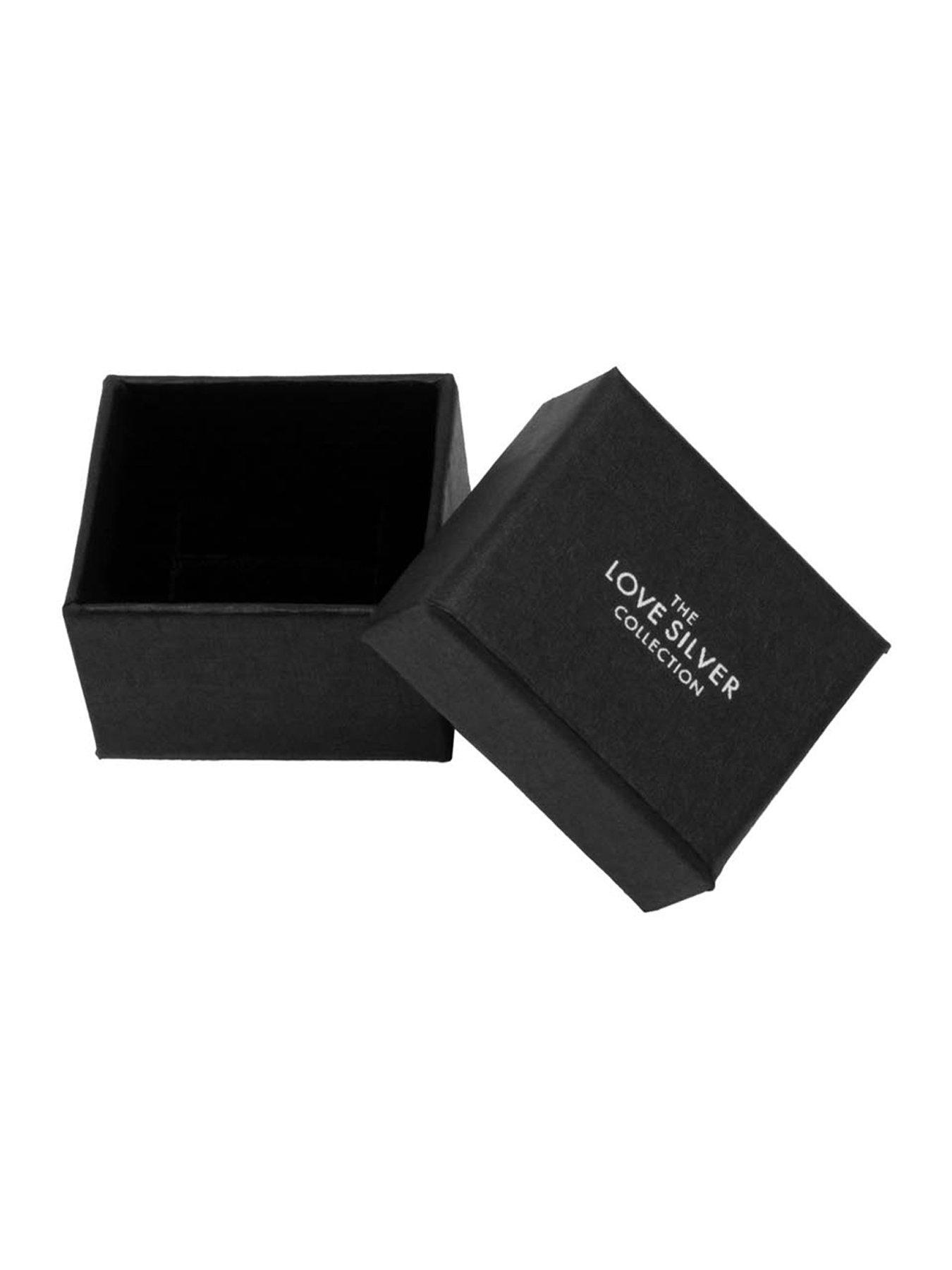 Image 5 of 5 of The Love Collection 18ct Gold Plated Sterling Silver Cross Bar and Wave Stacking Ring Set