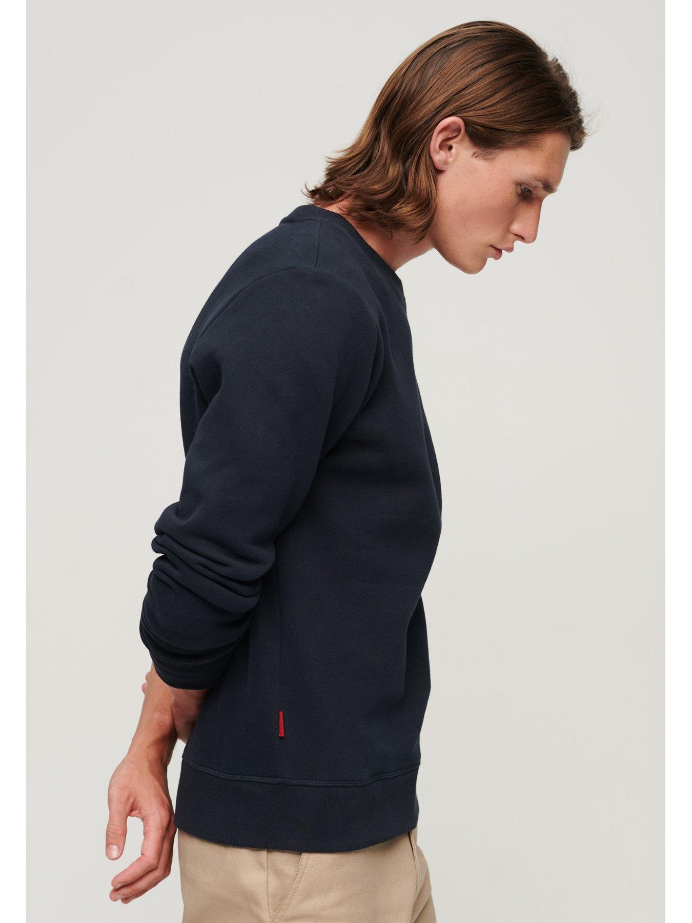 Superdry Essential Logo Crew Sweatshirt Navy Very