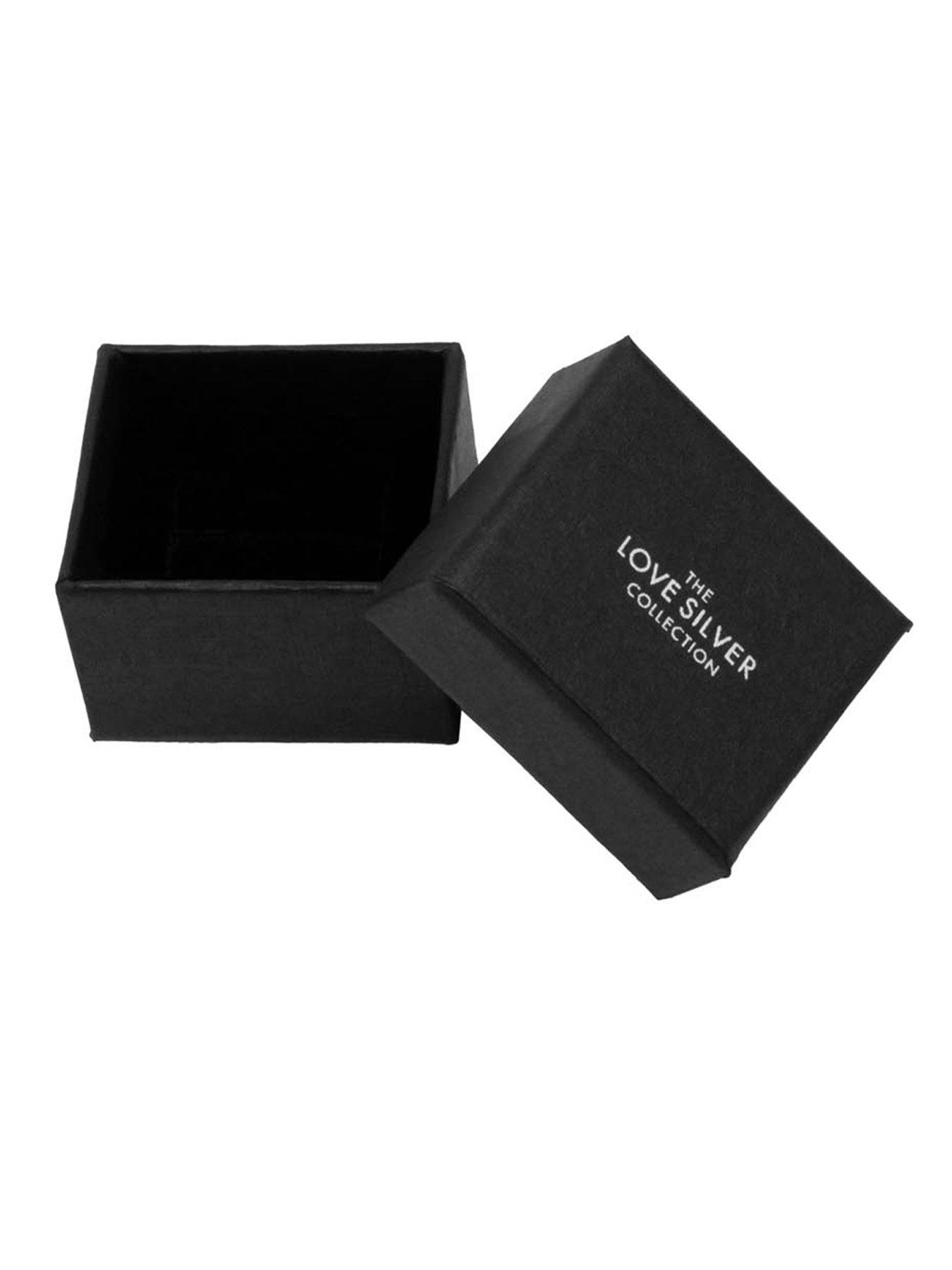 Image 6 of 6 of The Love Collection 18ct Gold Plated Sterling Silver Set of Three Bobble, CZ and Ribbed Rings
