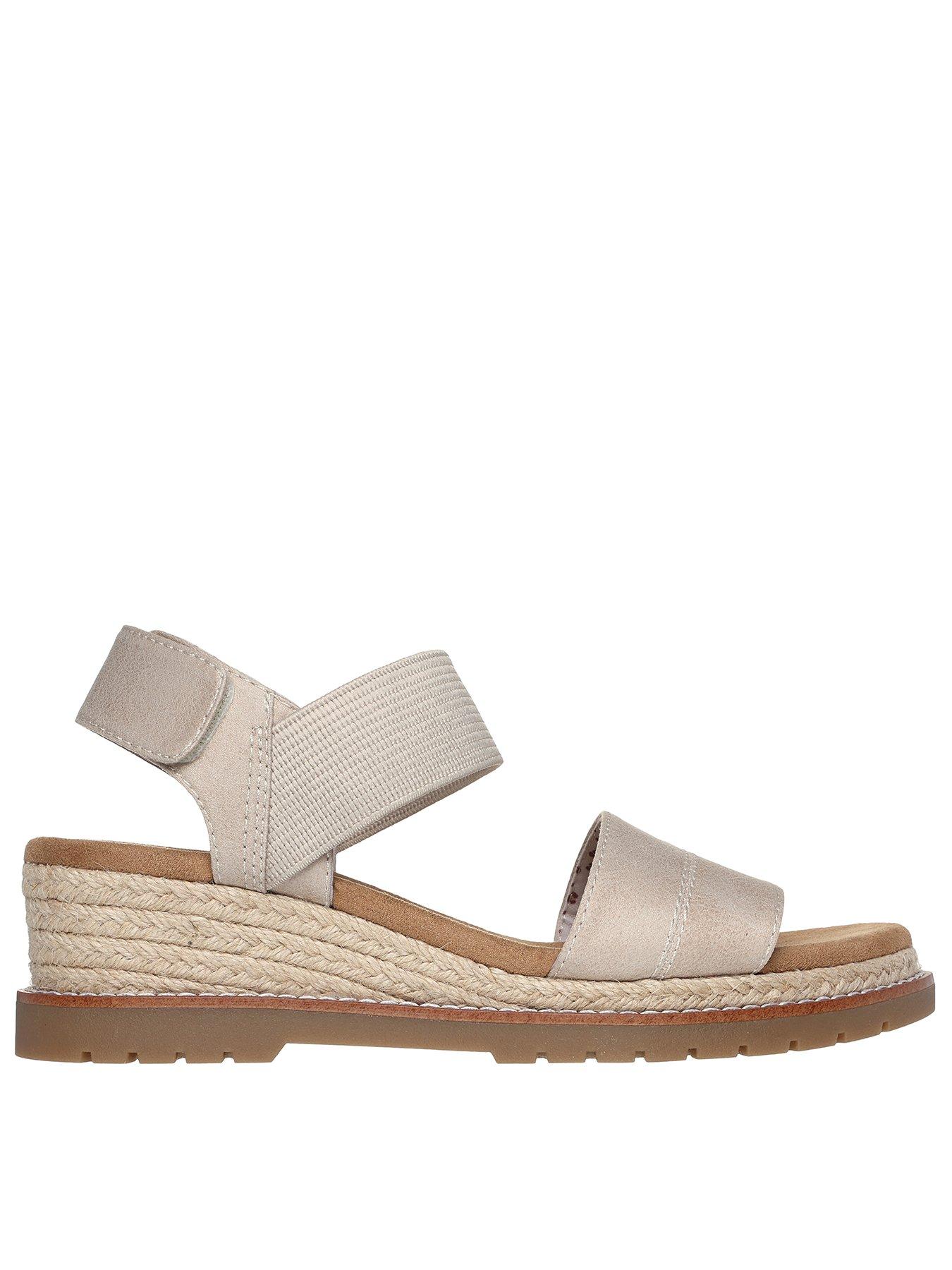 Desert Chill Vegan Leather Strap Sandal Off White Textile