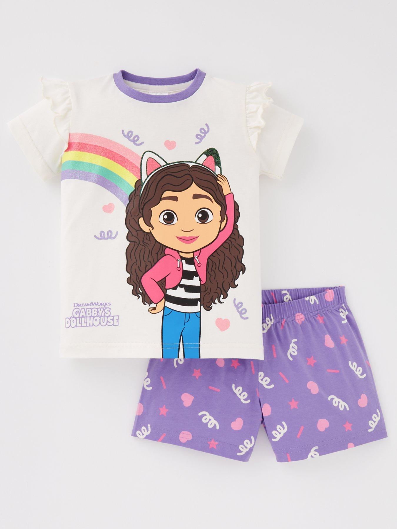 gabbys-dollhouse-gabbys-dollshouse-rainbow-short-pyjamas