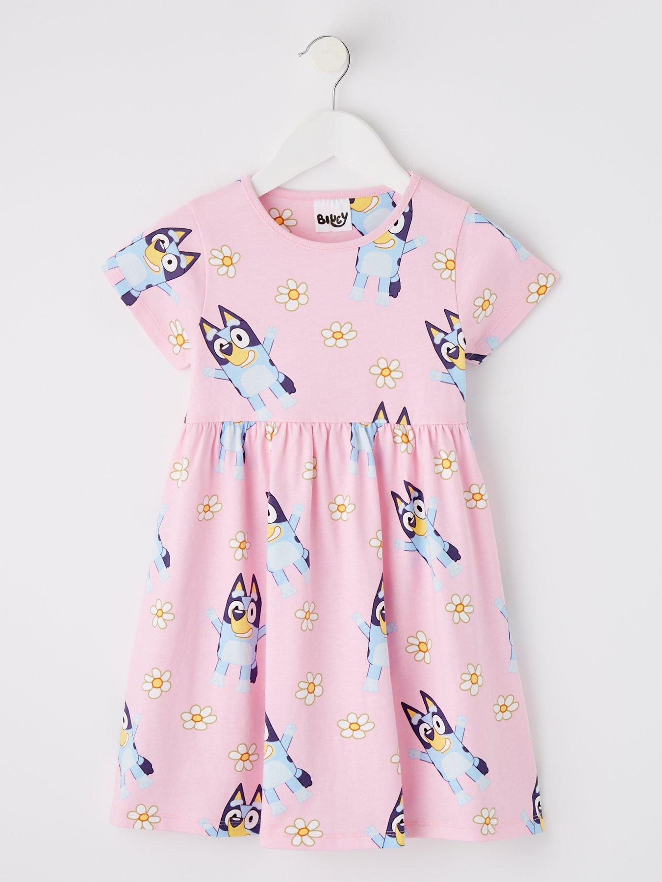 Bluey All Over Print Short Sleeve Skater Dress | Very