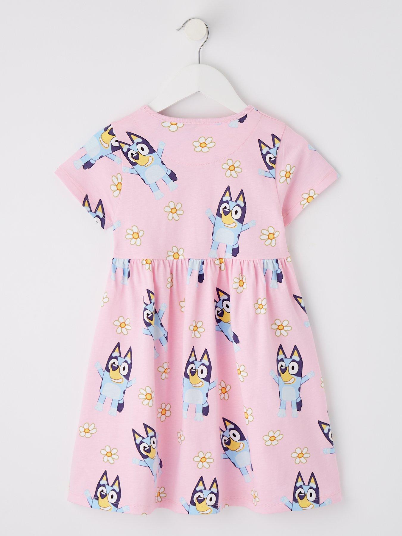 Bluey All Over Print Short Sleeve Skater Dress | Very