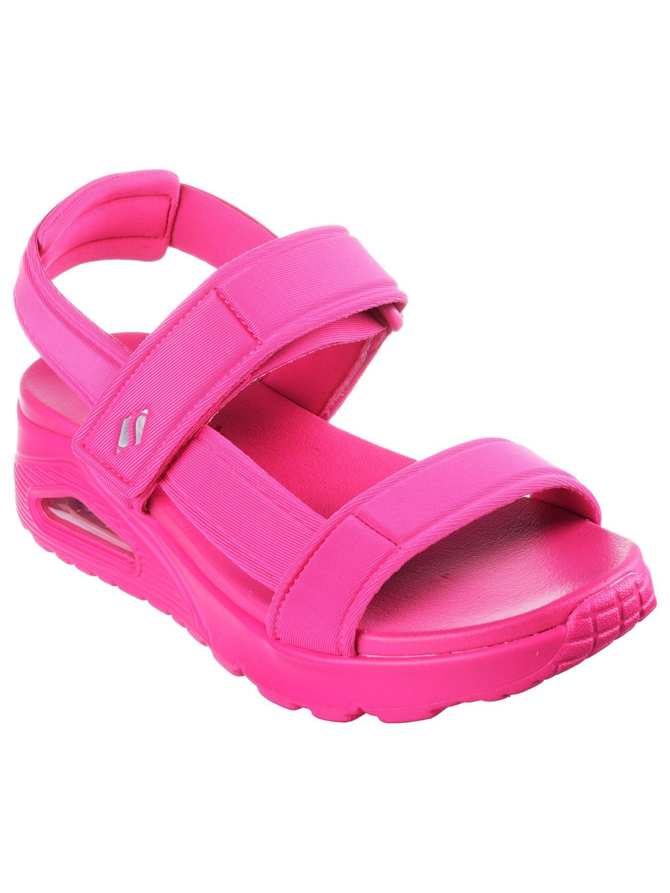 Skechers Uno Fun Stand Trekker Sandals Hot Pink Very