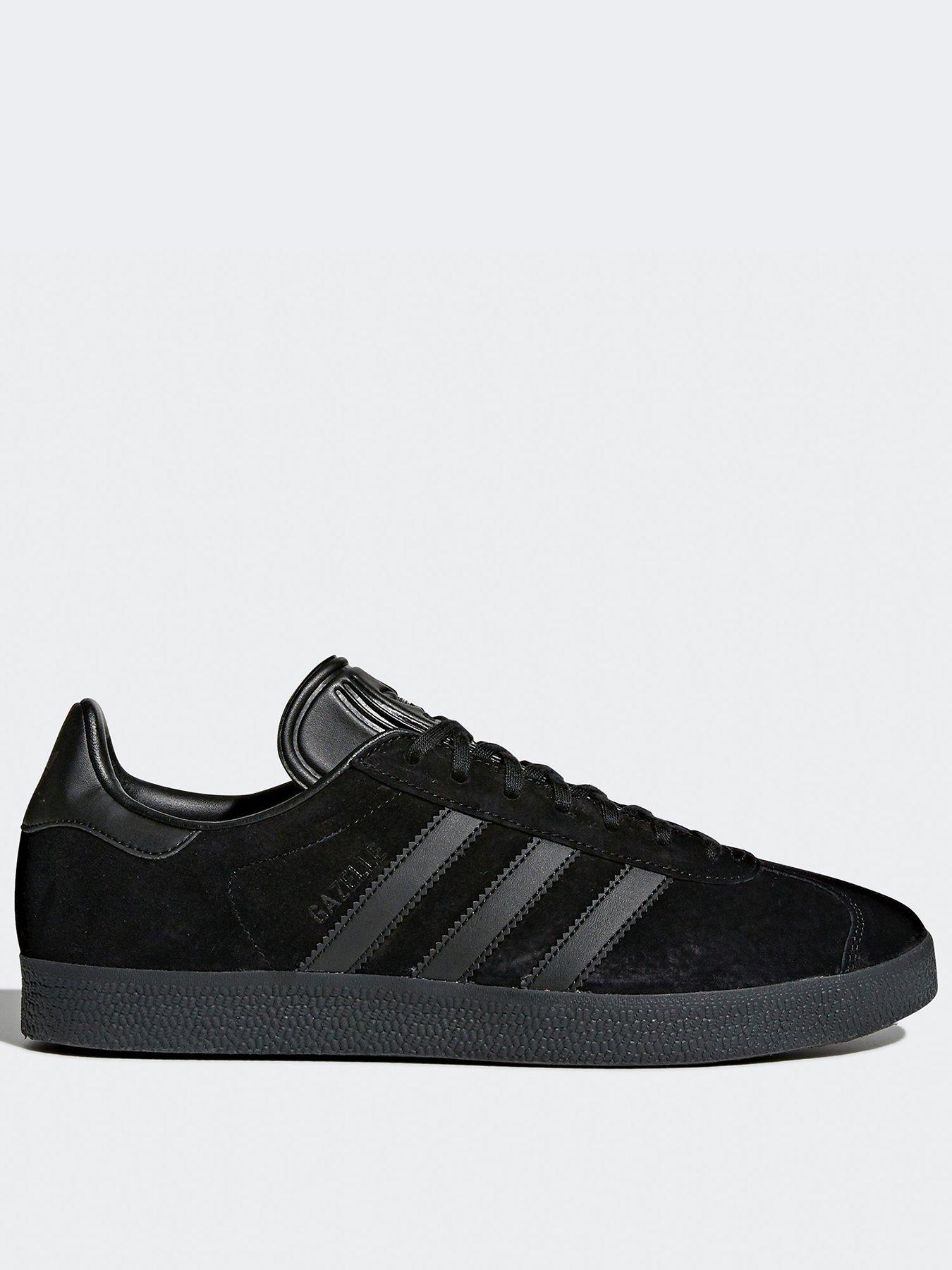 Mens adidas outlet gazelle trainers black