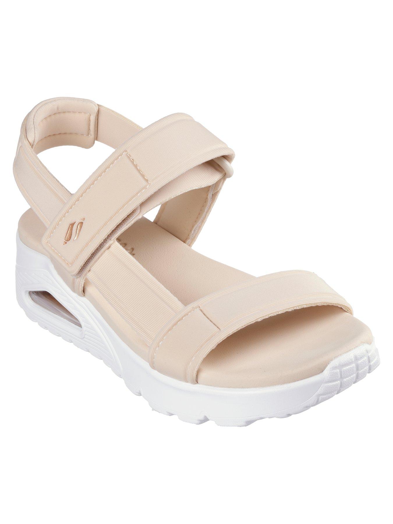 Skechers textured strappy sandals on sale