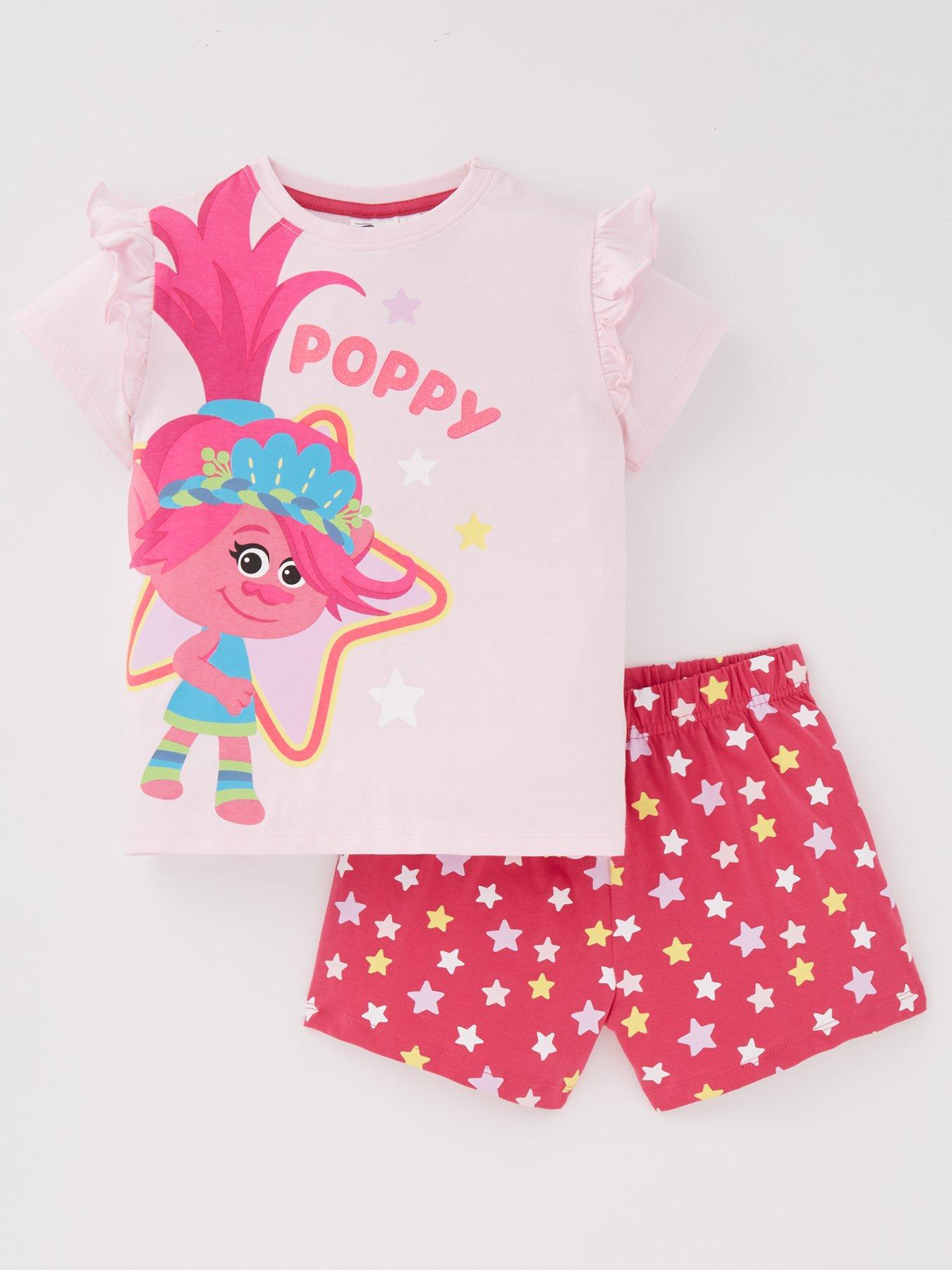 DreamWorks Trolls Trolls Glitter Print Pyjamas Very